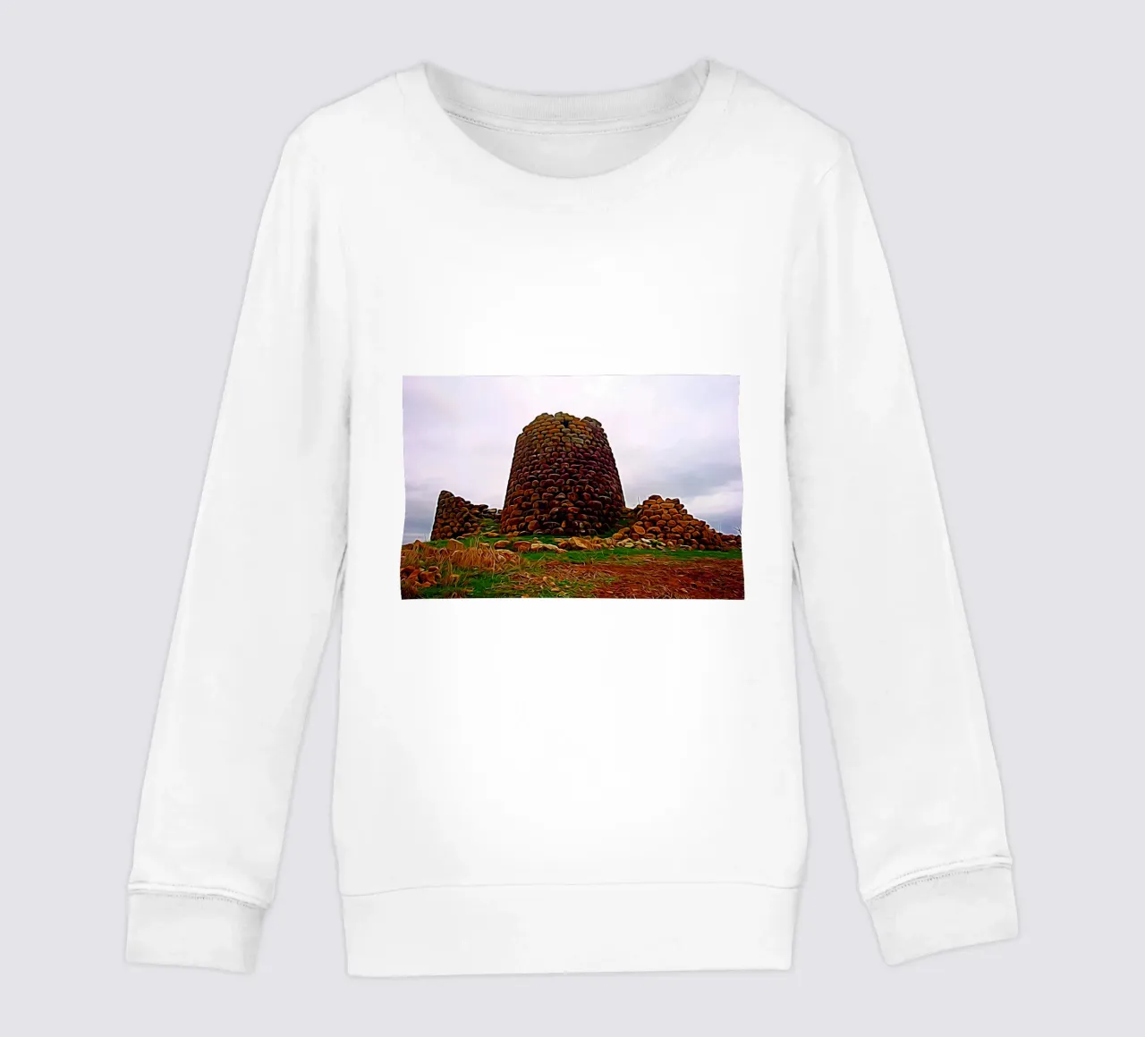 Nuraghe felpa bambino da Massimo Frascogna