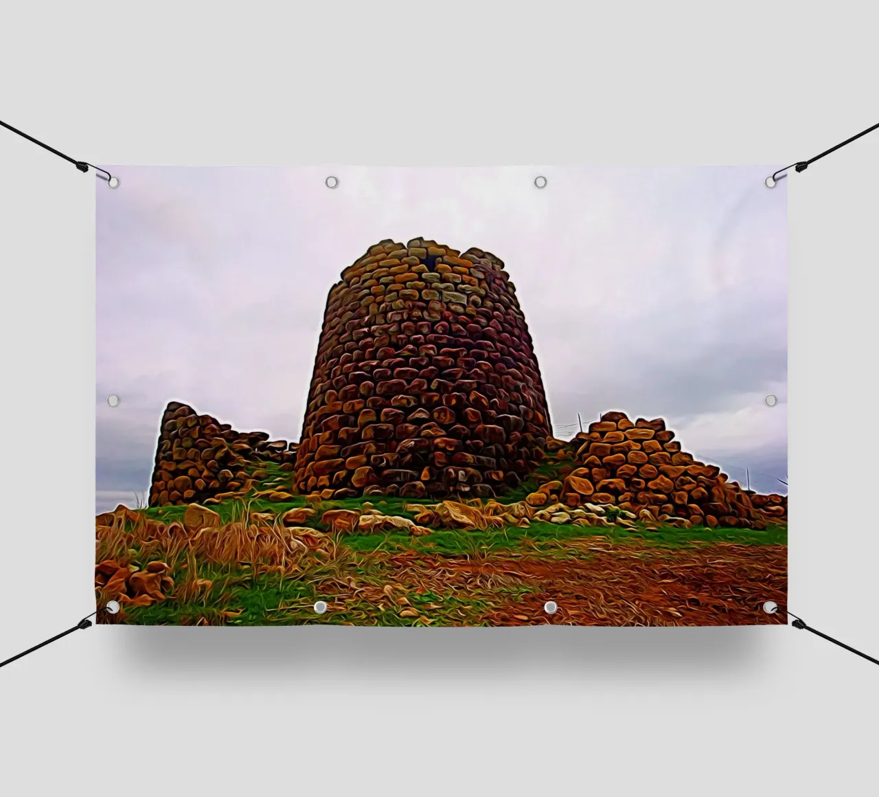 Nuraghe telo in pvc da Massimo Frascogna