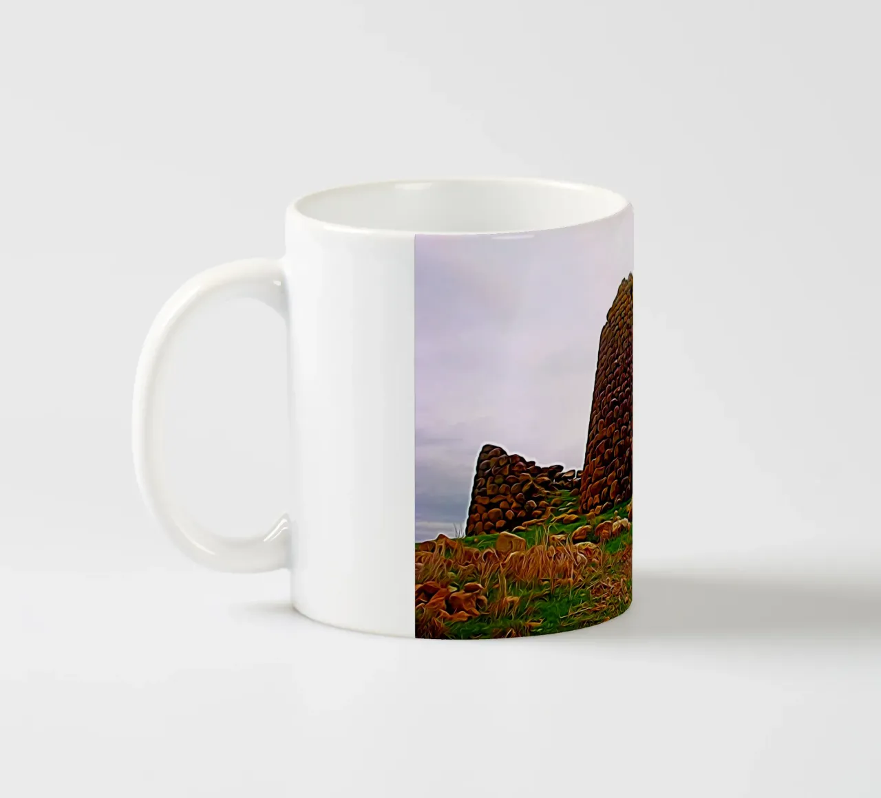 Nuraghe tazza in ceramica da Massimo Frascogna