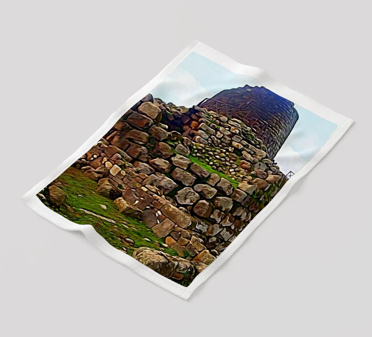 Nuraghe coperta in pile da Massimo Frascogna