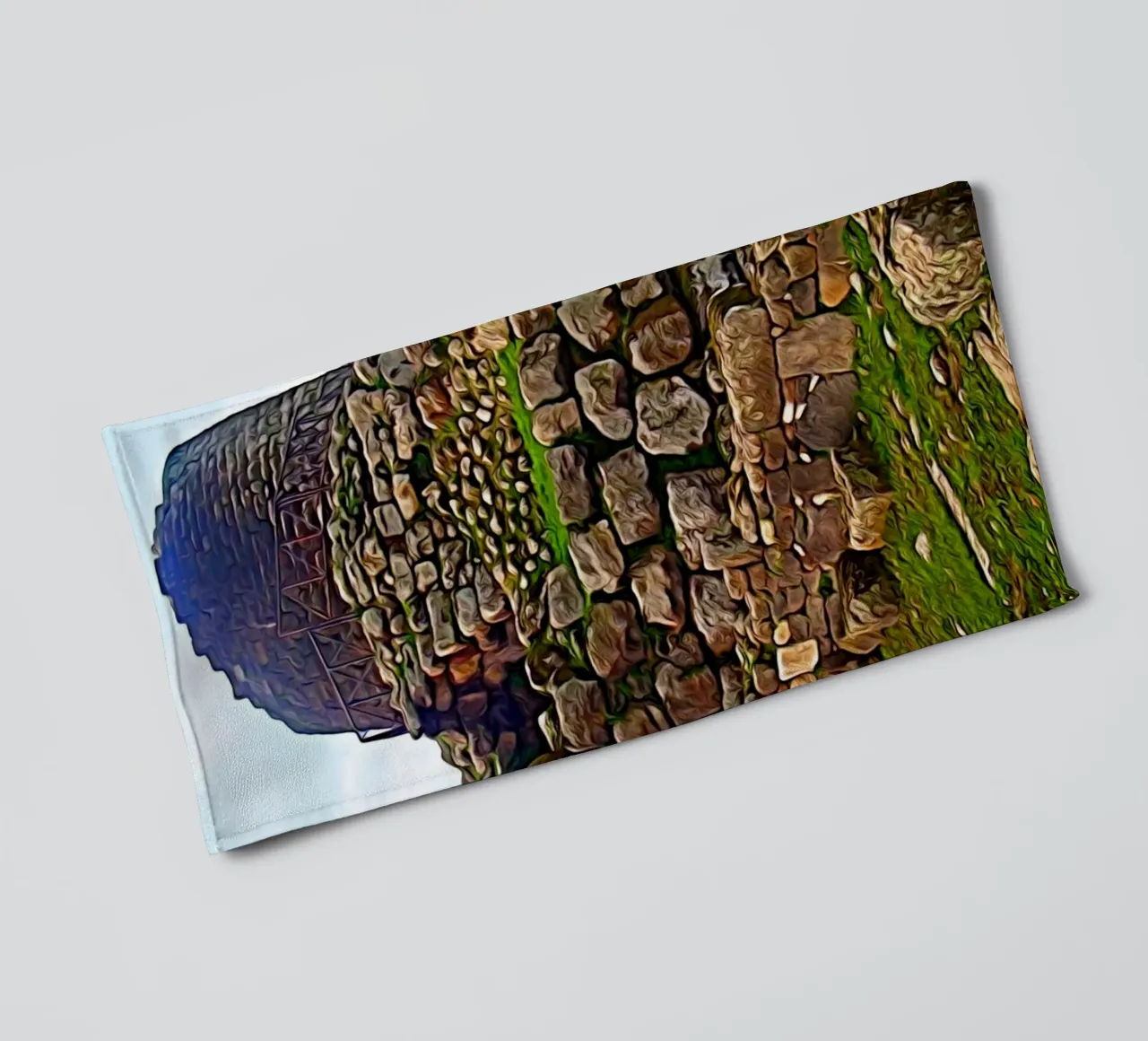Nuraghe asciugamano da bagno da Massimo Frascogna