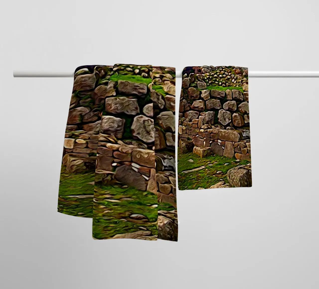 Nuraghe asciugamano da bagno da Massimo Frascogna