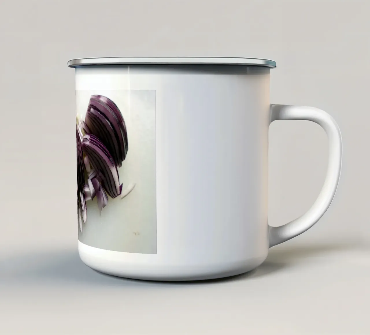Tropea Onion tazza in smalto da Massimo Frascogna