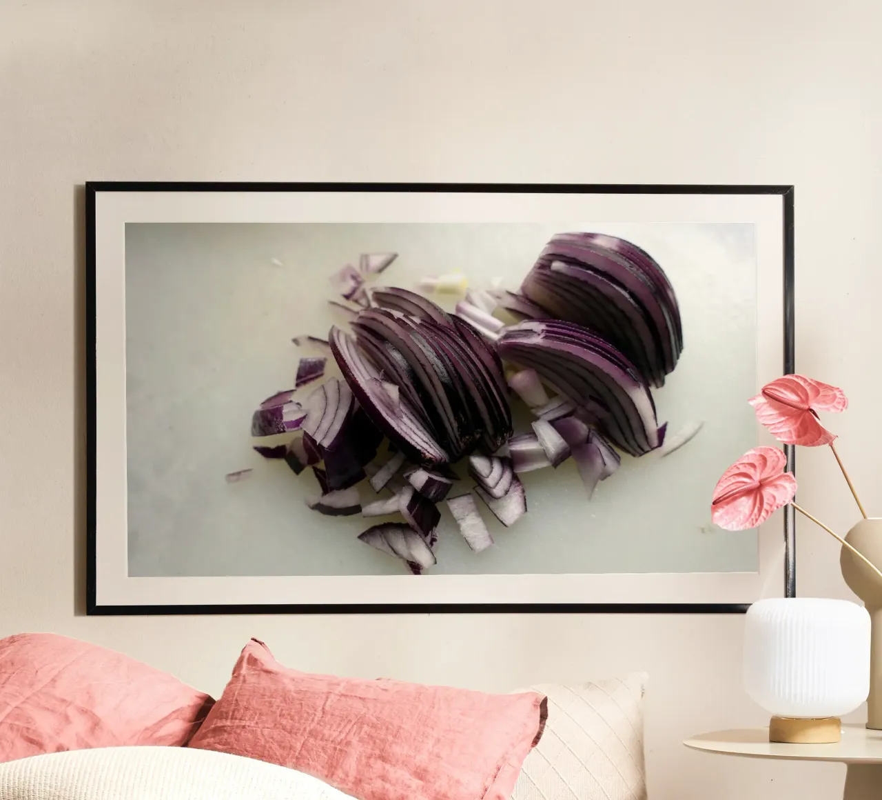 Tropea Onion poster con telaio in plastica da Massimo Frascogna