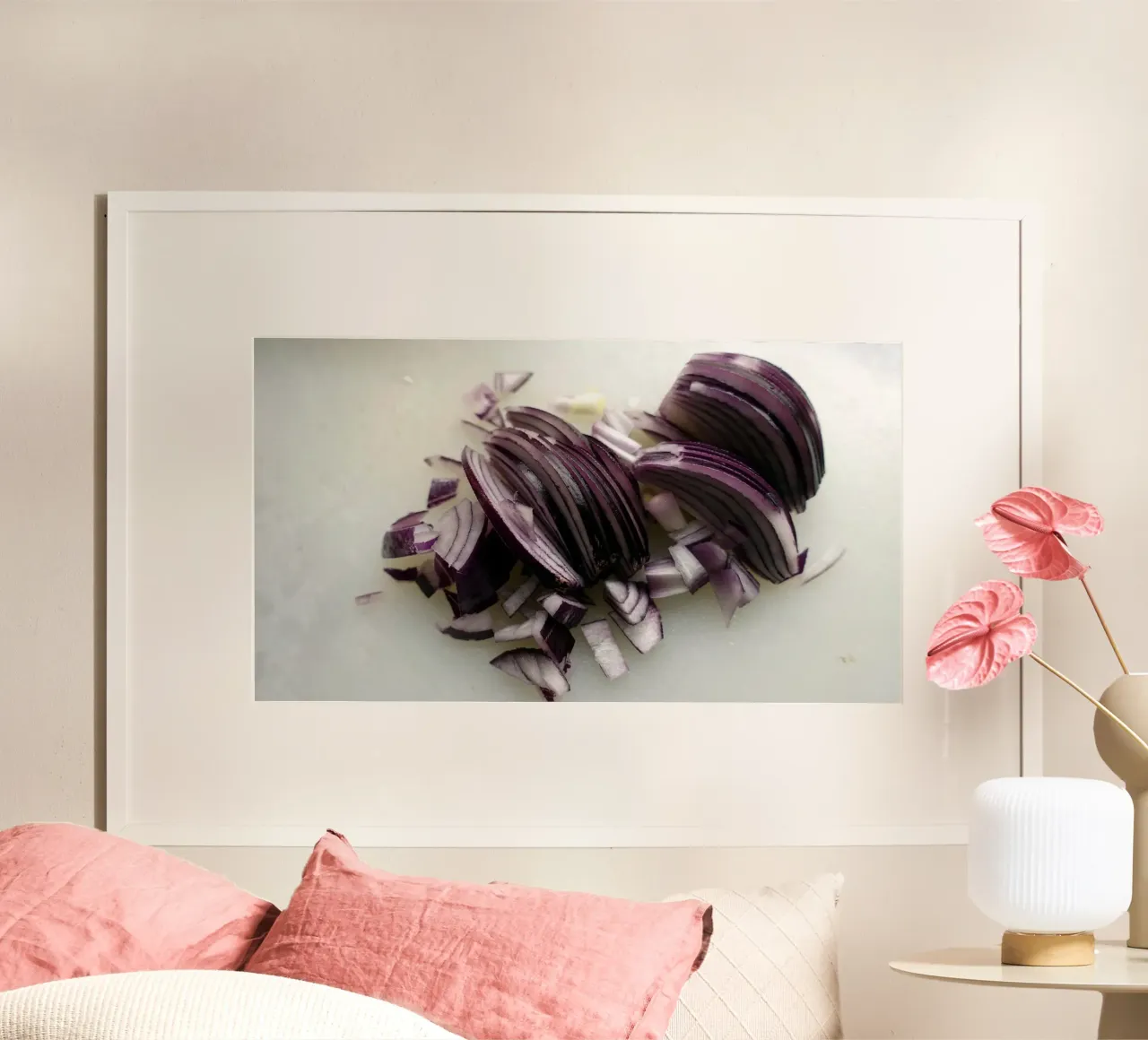 Tropea Onion poster con telaio in plastica da Massimo Frascogna