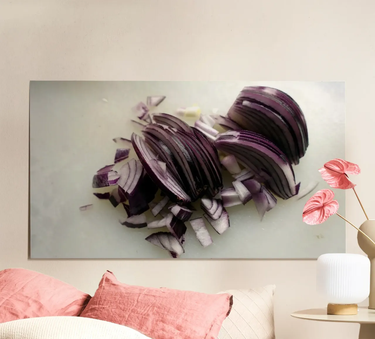 Tropea Onion poster con telaio in plastica da Massimo Frascogna