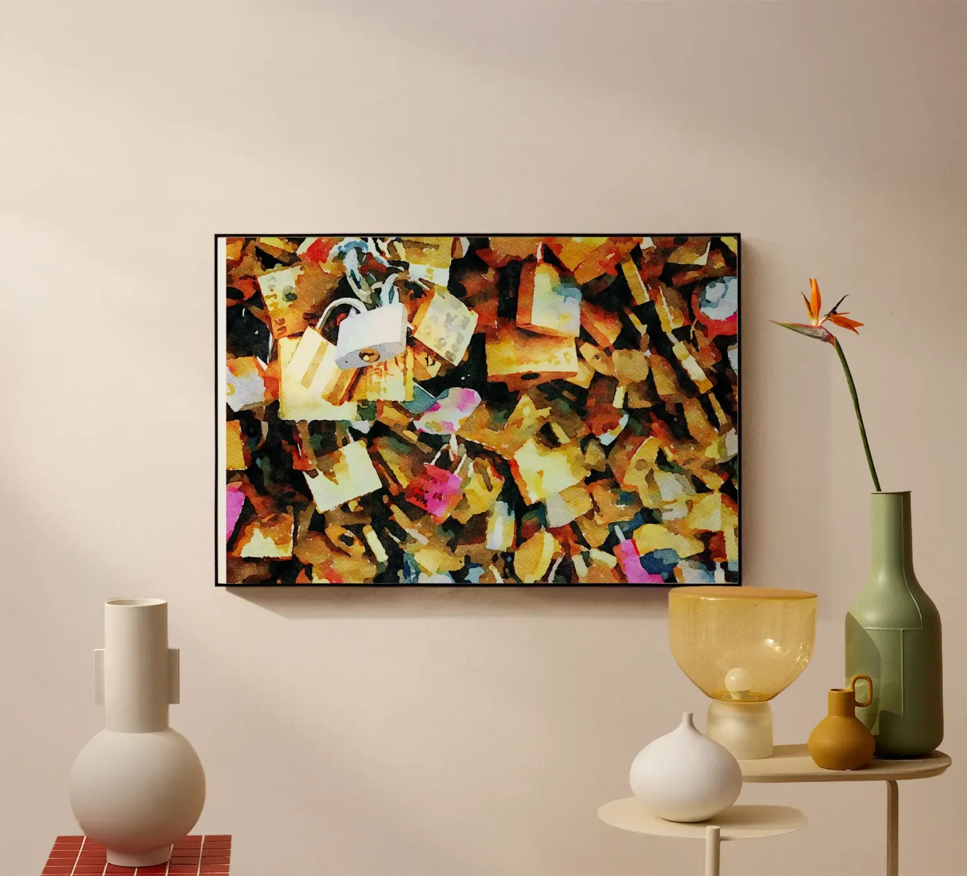 Cadenas d'amour plexiglas de Massimo Frascogna