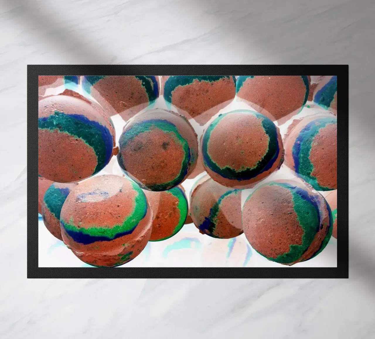 Palline arancioni zerbino da Massimo Frascogna