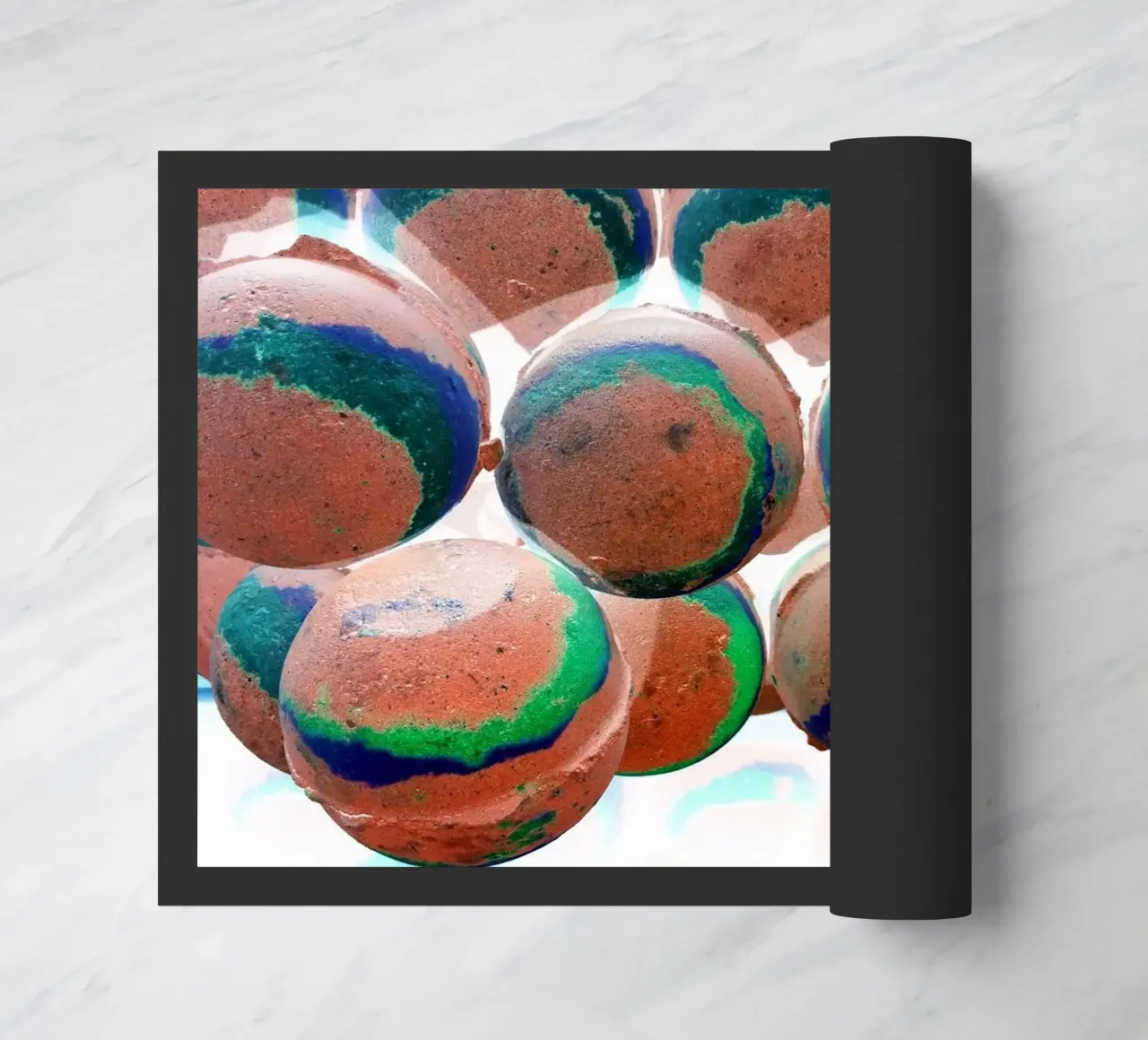 Palline arancioni zerbino da Massimo Frascogna