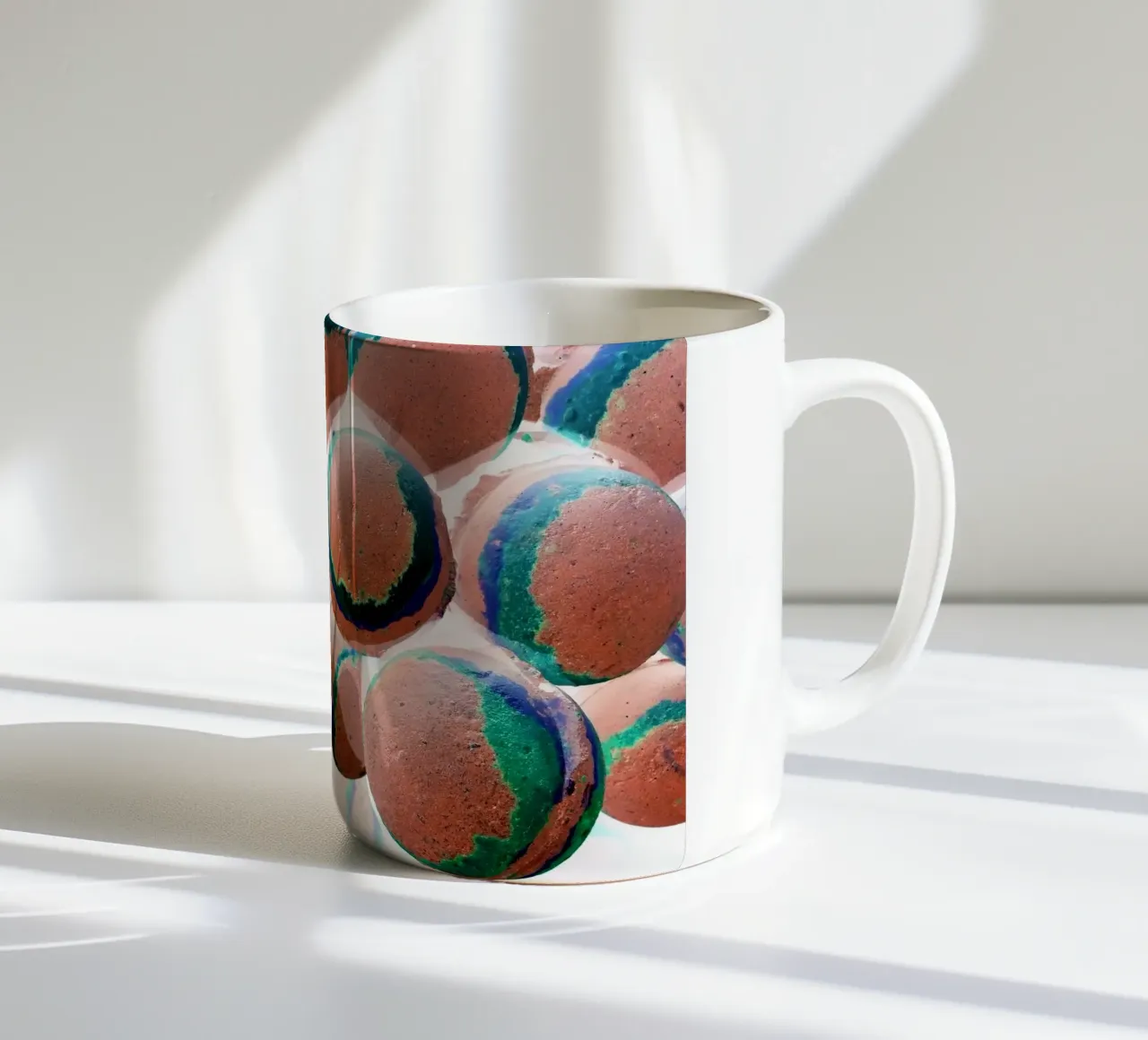 Palline arancioni tazza in ceramica da Massimo Frascogna