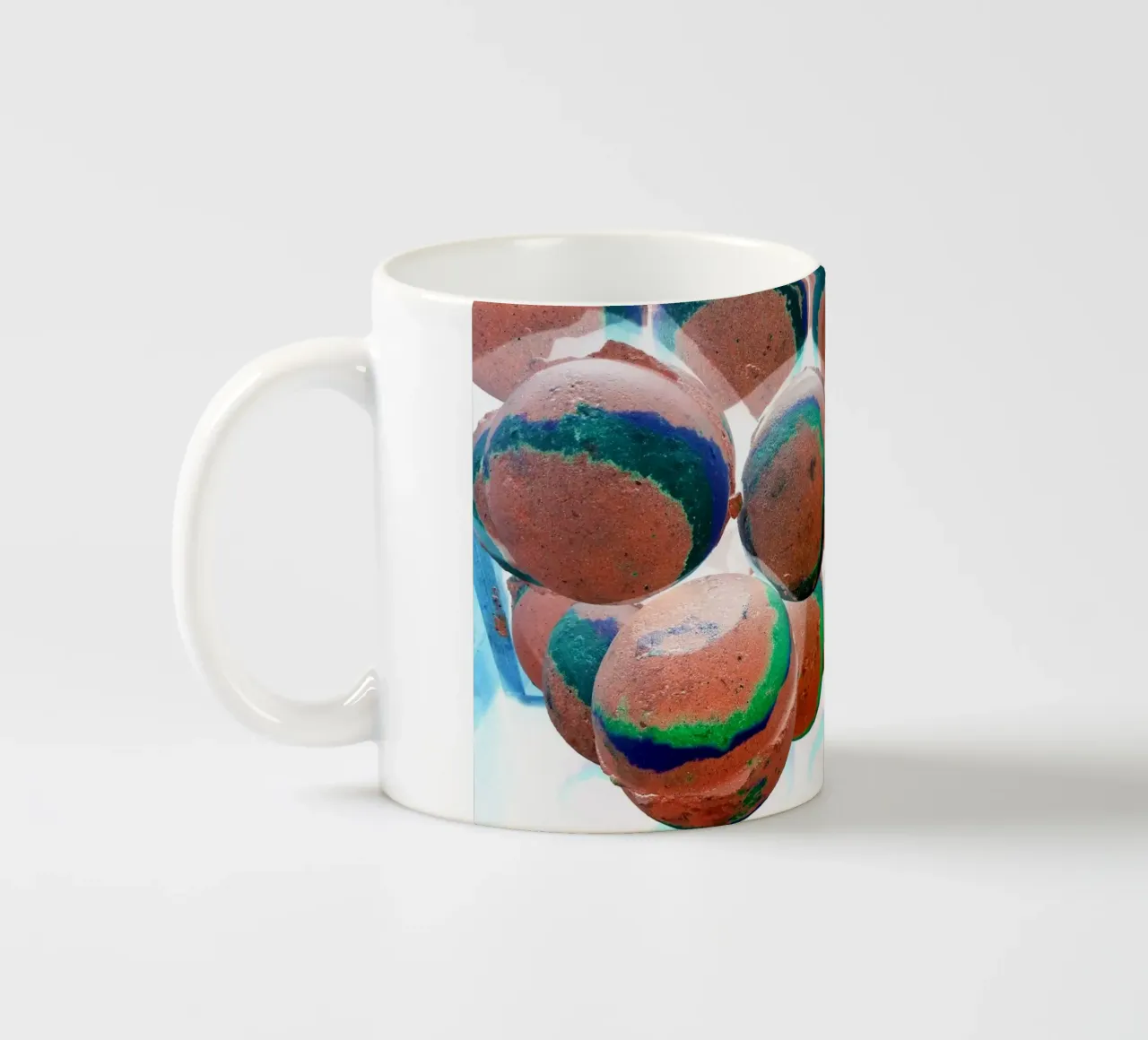 Palline arancioni tazza in ceramica da Massimo Frascogna