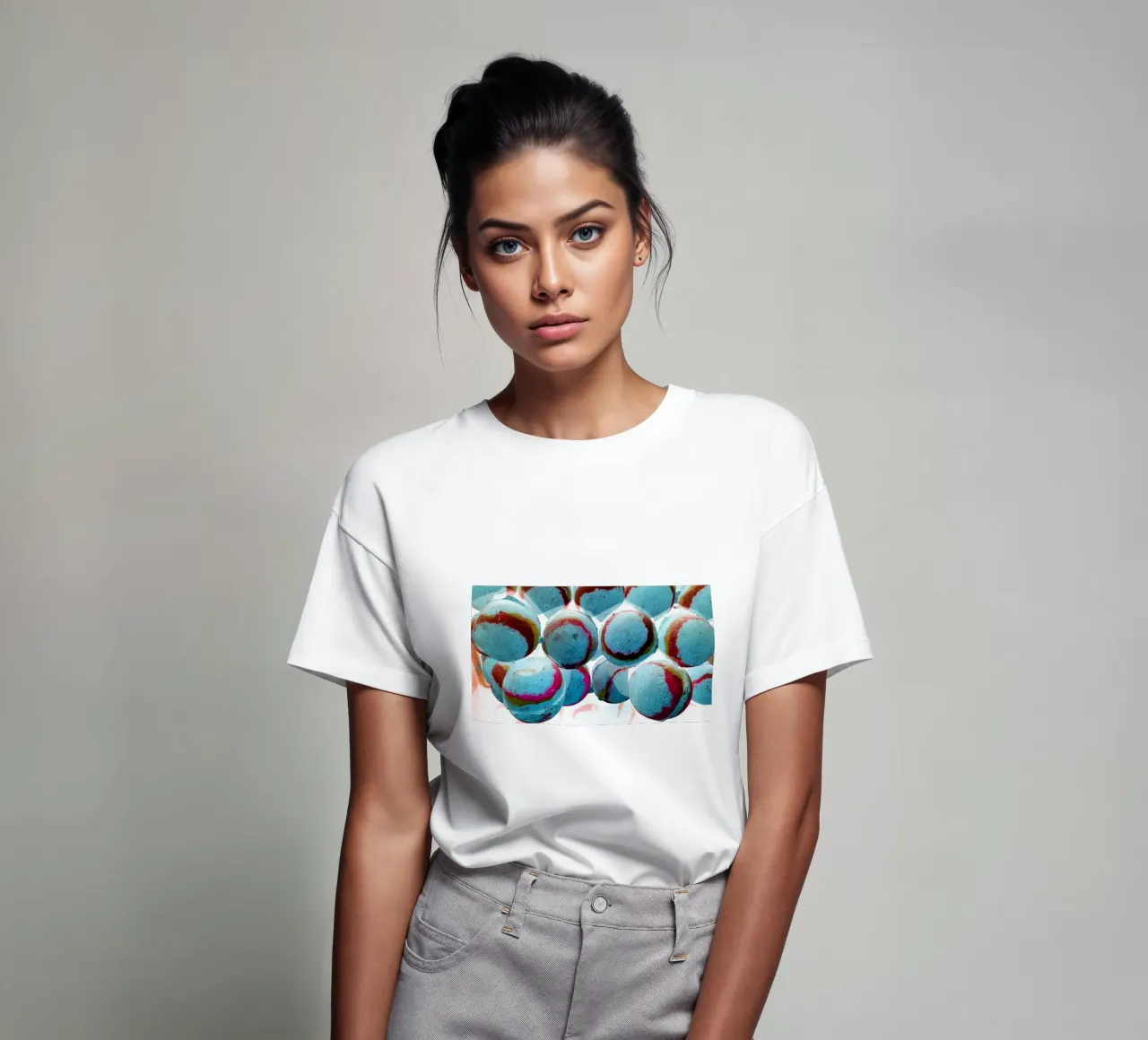 Palline blu t-shirt da Massimo Frascogna