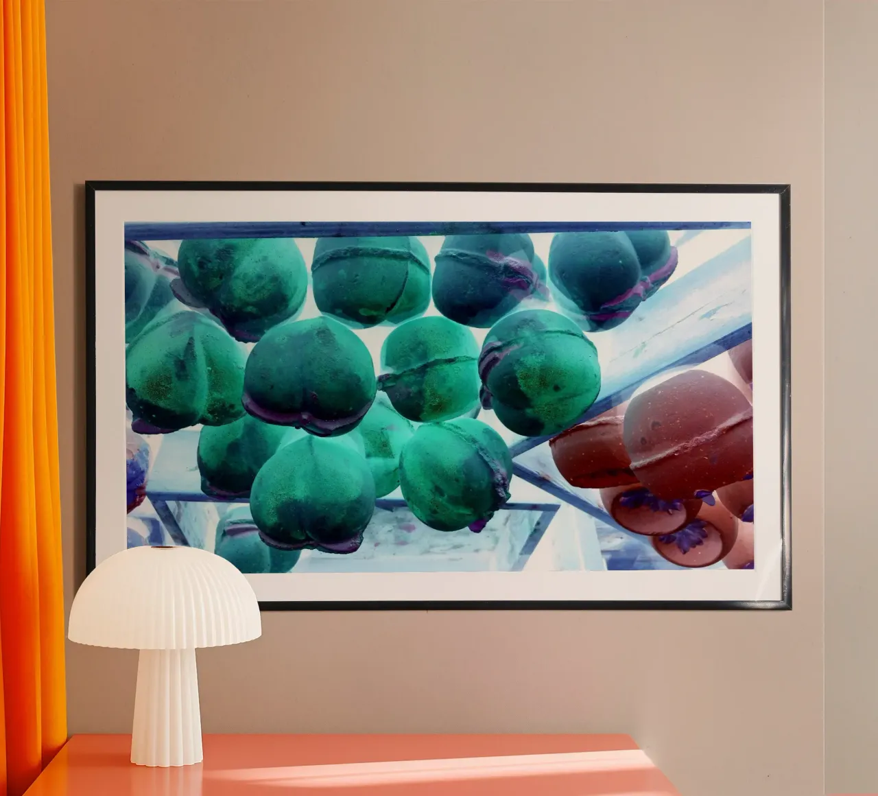 Rosso, verde e blu poster con telaio in alluminio da Massimo Frascogna