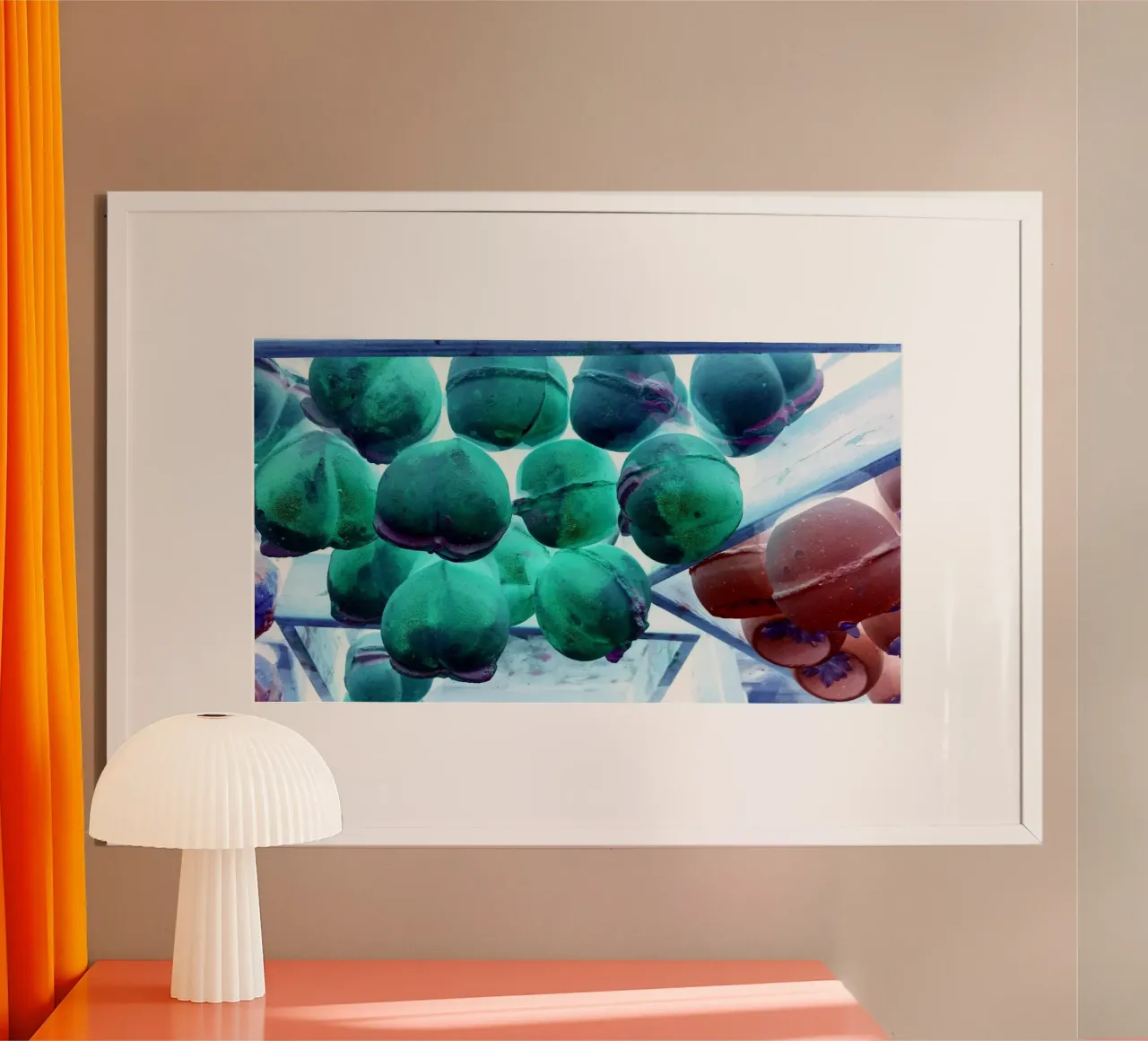 Rosso, verde e blu poster con telaio in alluminio da Massimo Frascogna