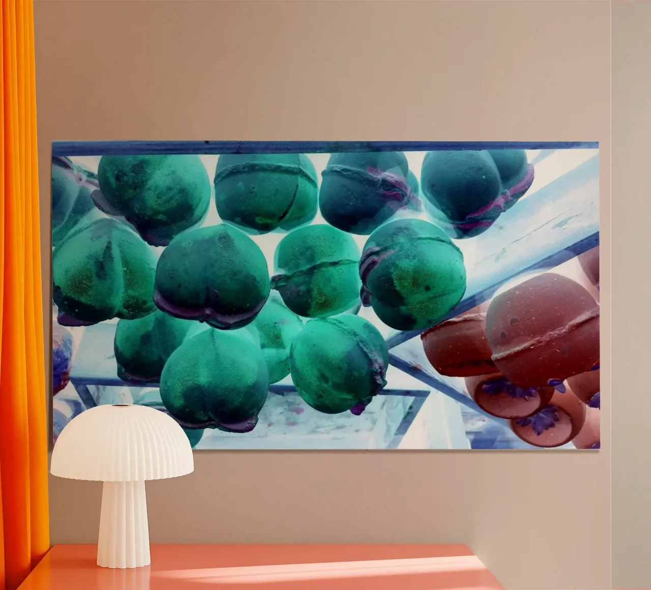 Rosso, verde e blu poster con telaio in alluminio da Massimo Frascogna