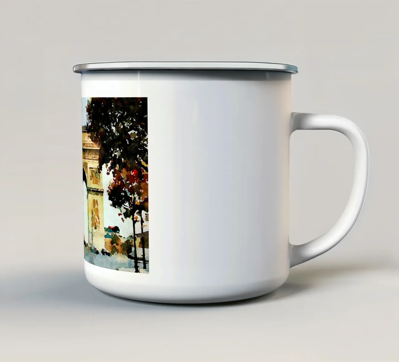 L'arco tazza in smalto da Massimo Frascogna