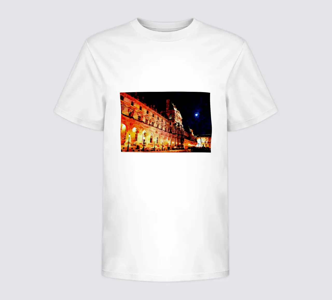 Paris by night kids t-shirt by Massimo Frascogna