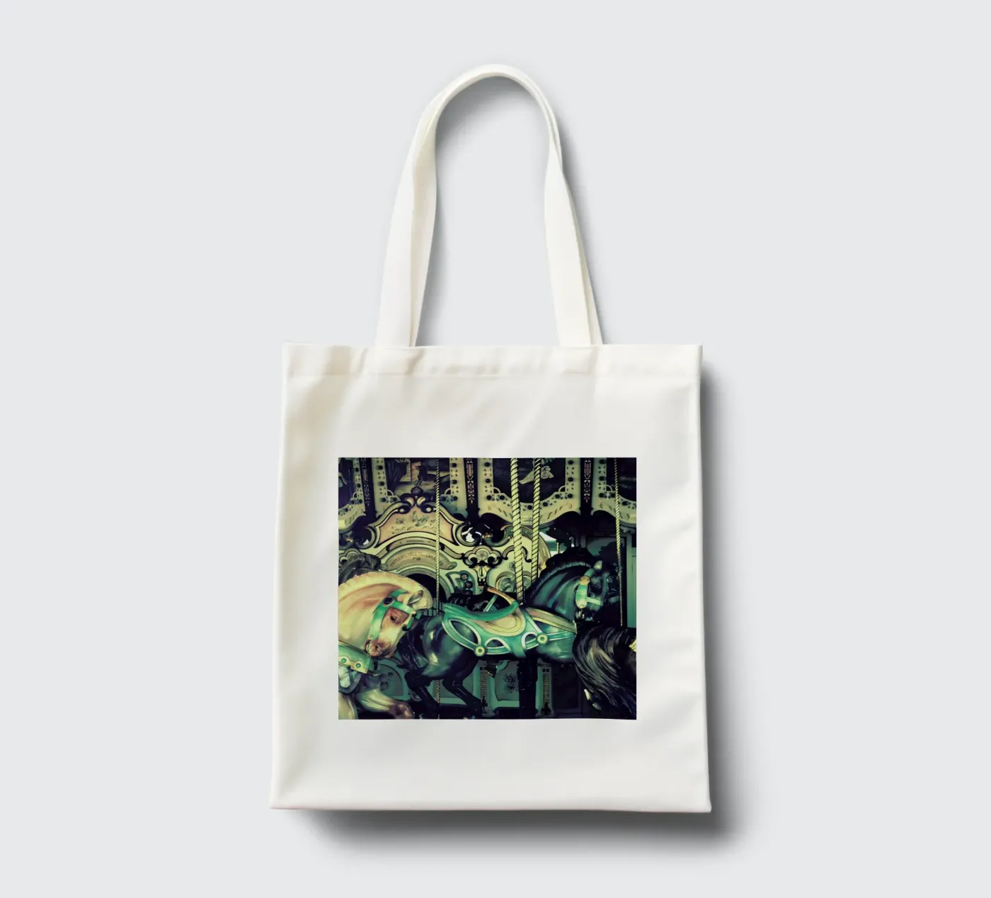 Carousel tote bag by Robin Delean