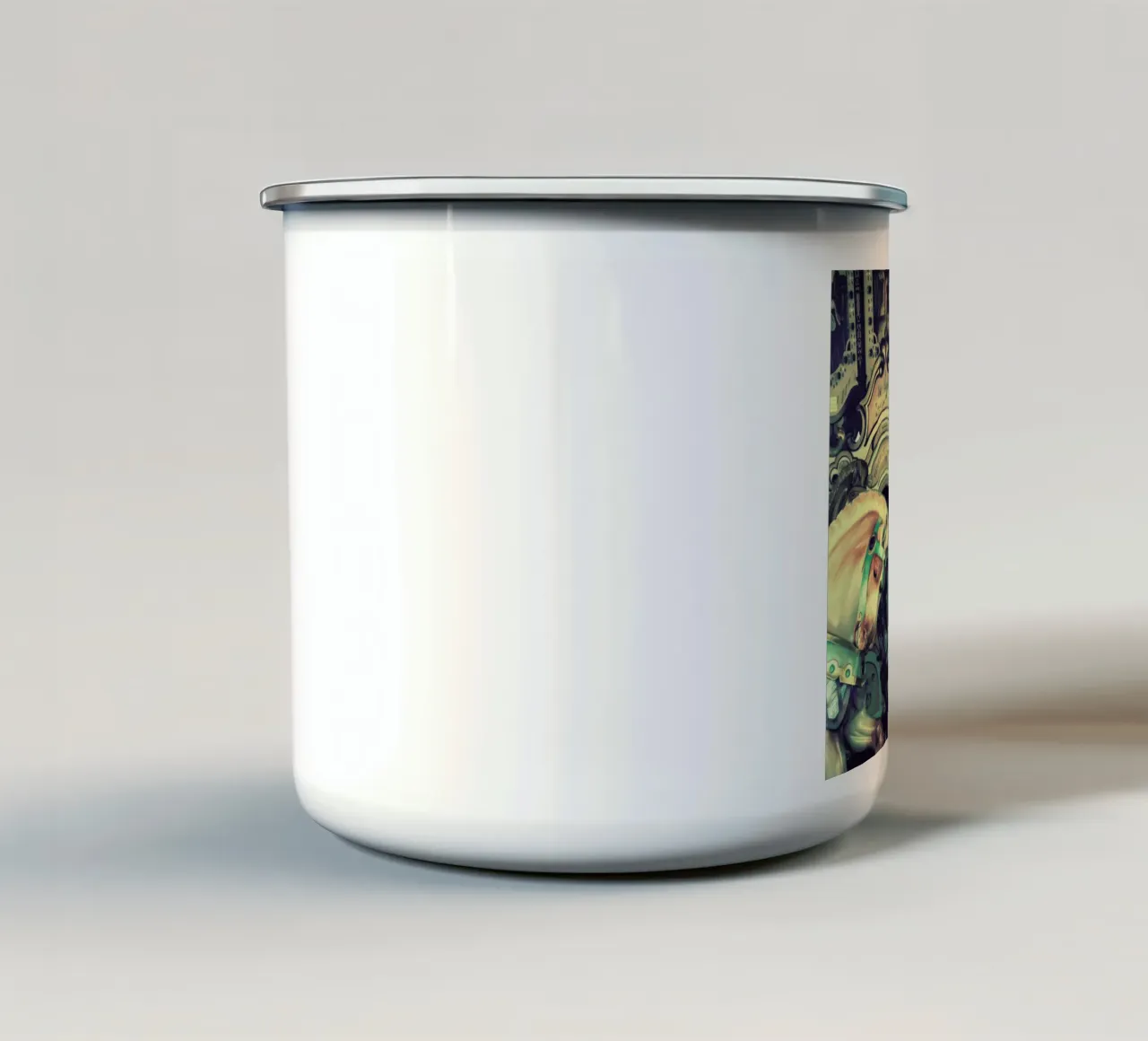 Carousel tazza in smalto da Robin Delean