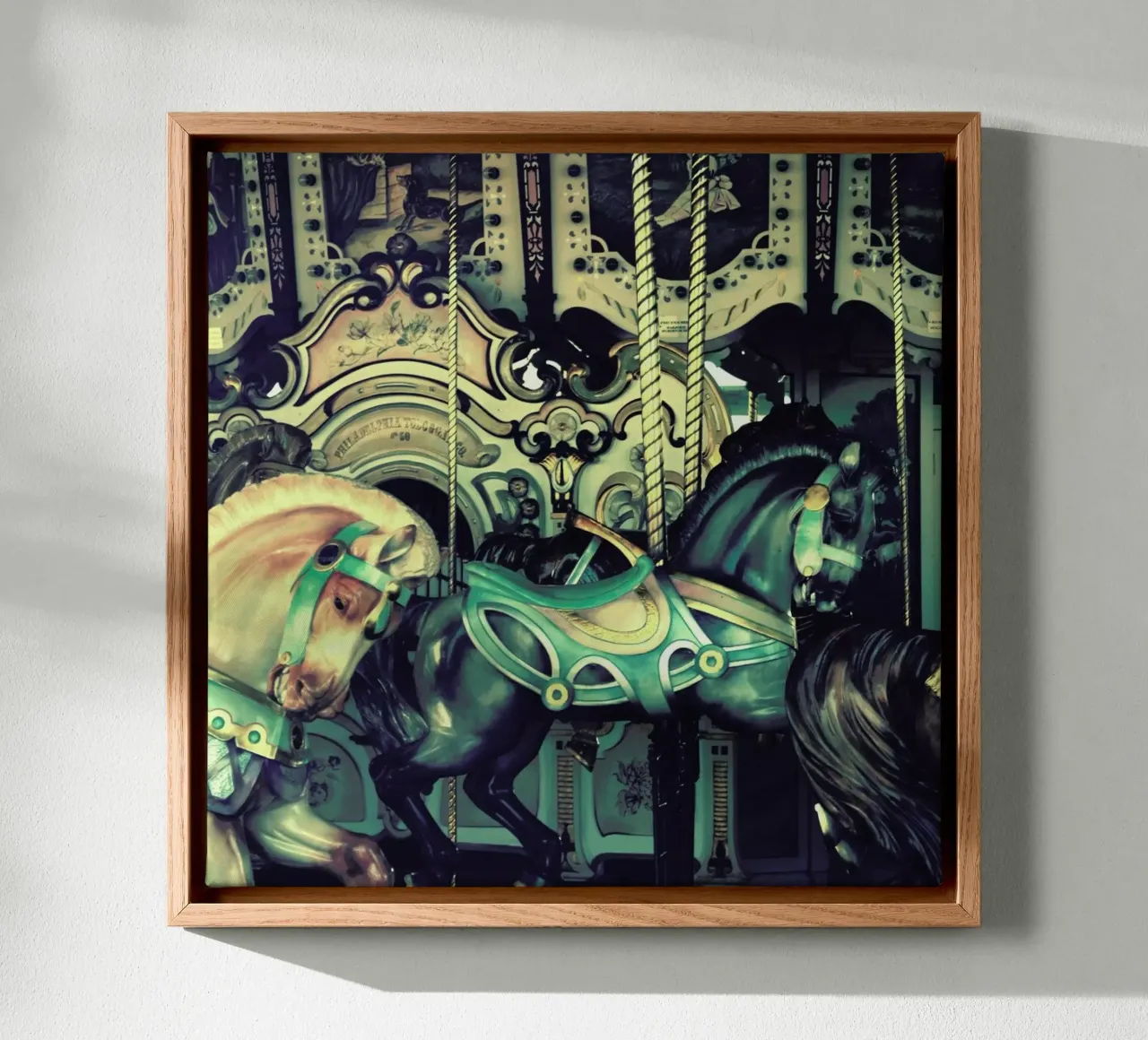 Carousel canvas van Robin Delean