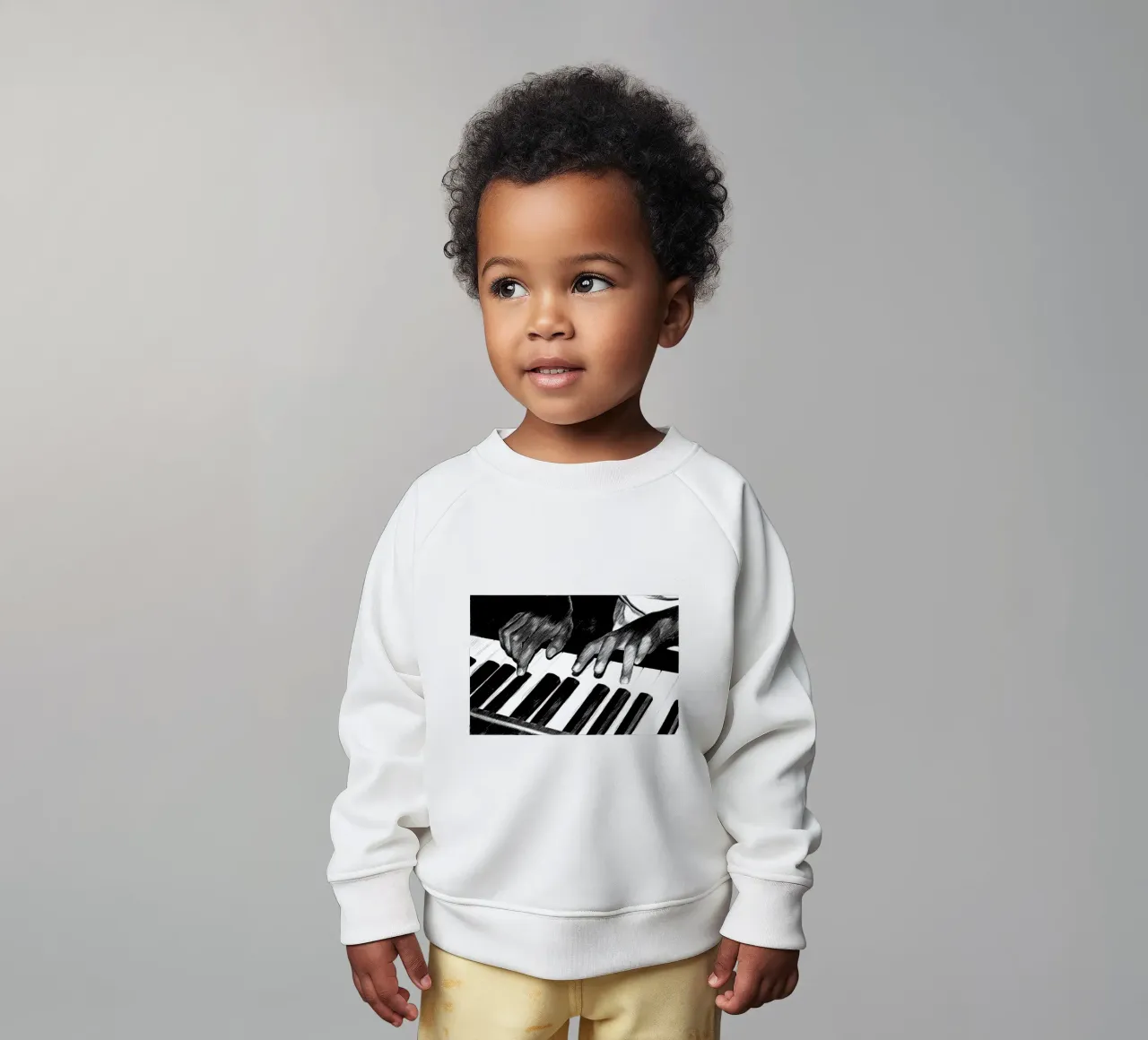 Bianco e nero felpa neonato da Massimo Frascogna