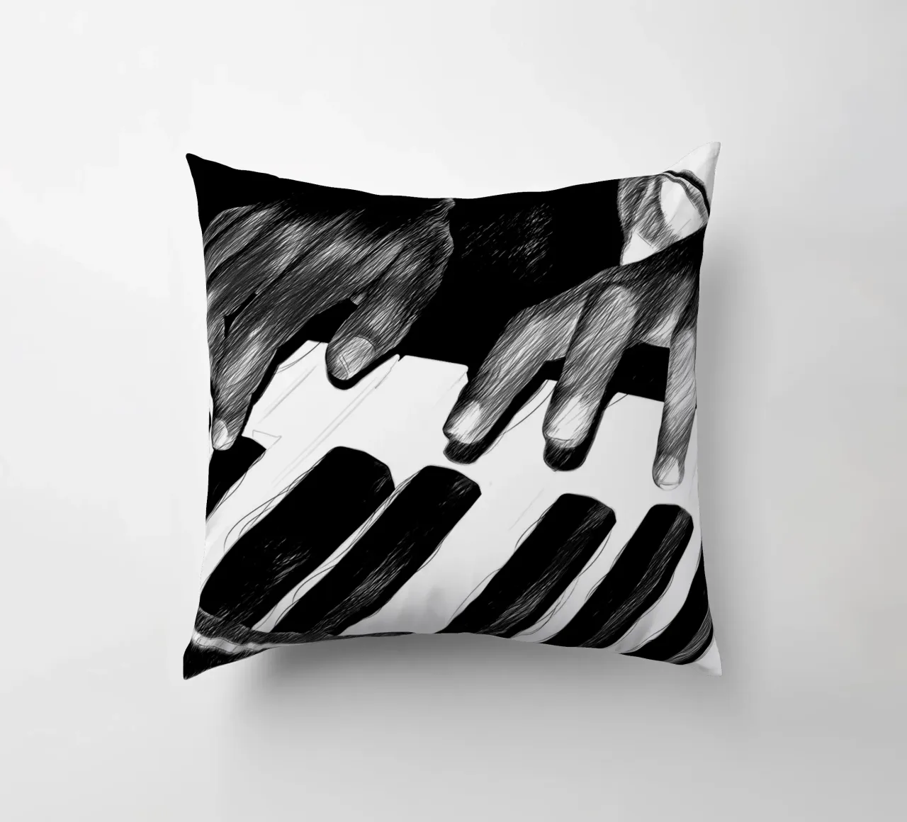 Bianco e nero cuscino da Massimo Frascogna