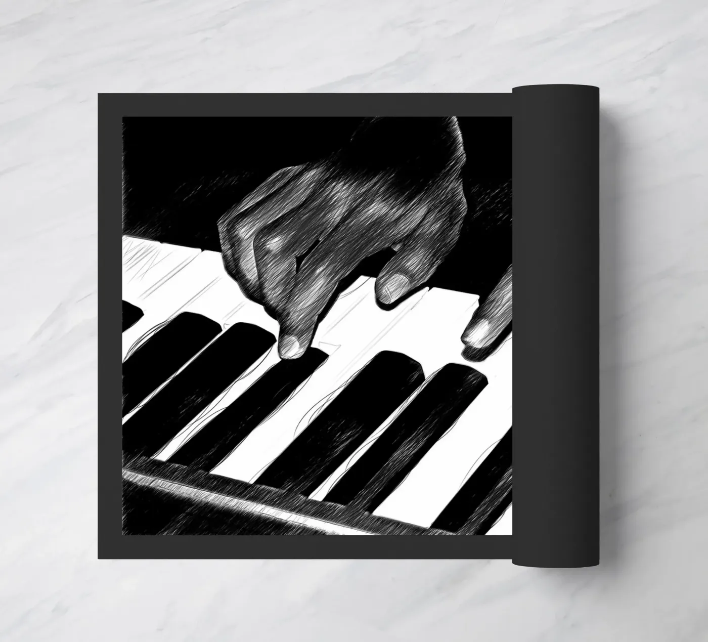 Black and white zerbino da Massimo Frascogna