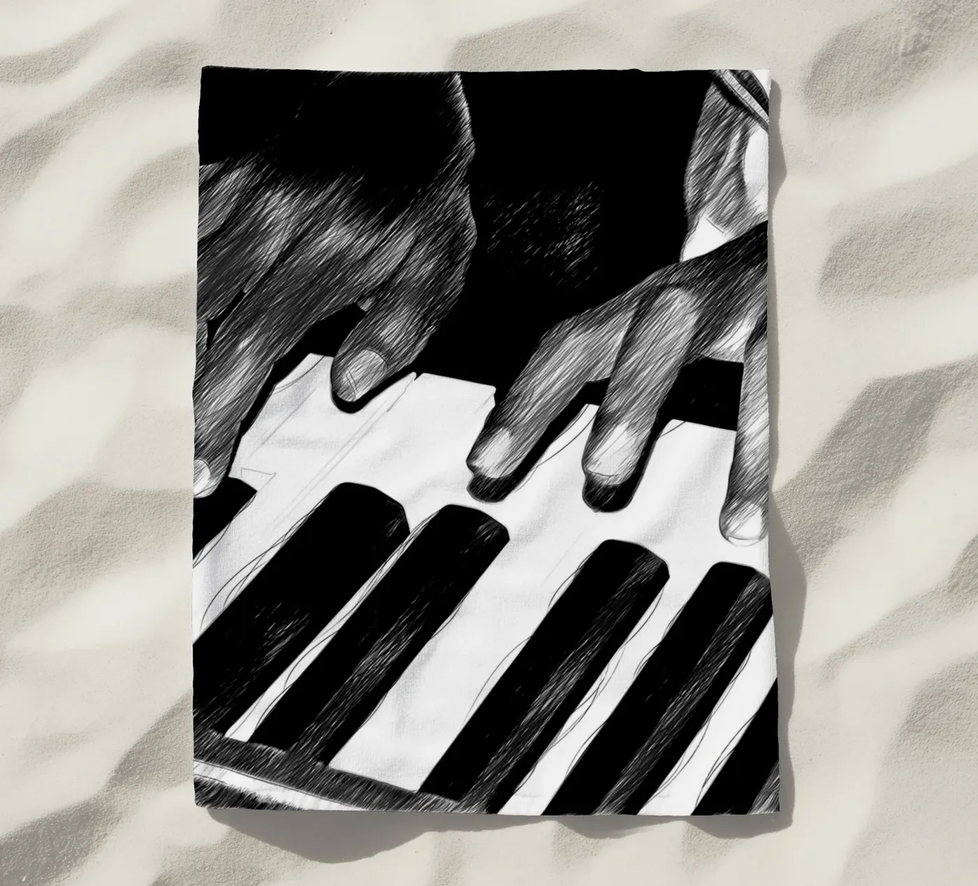 Bianco e nero telo mare da Massimo Frascogna