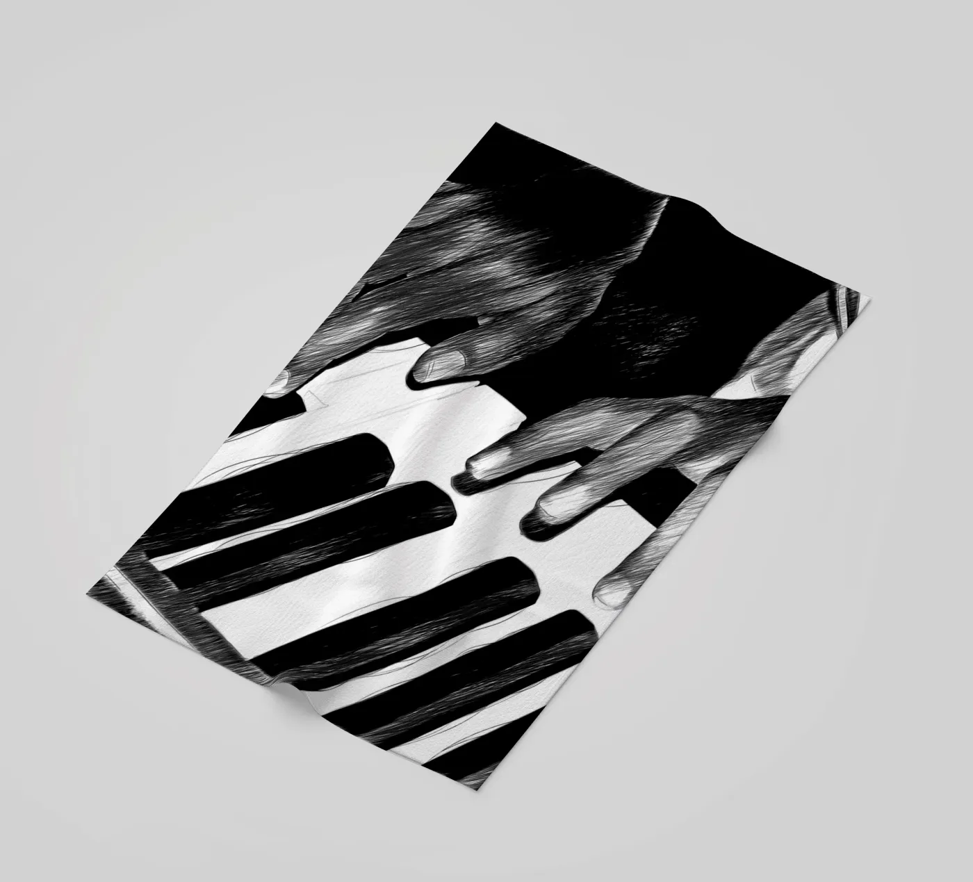 Bianco e nero telo mare da Massimo Frascogna