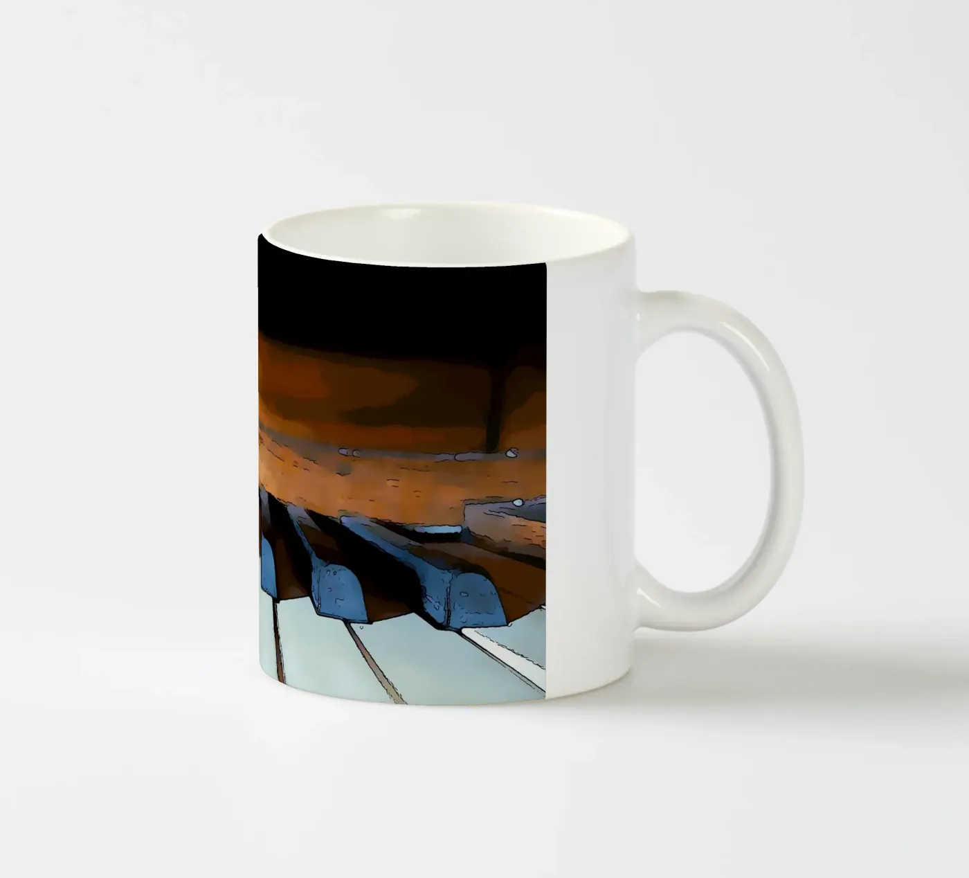 Keys ceramic mug by Massimo Frascogna