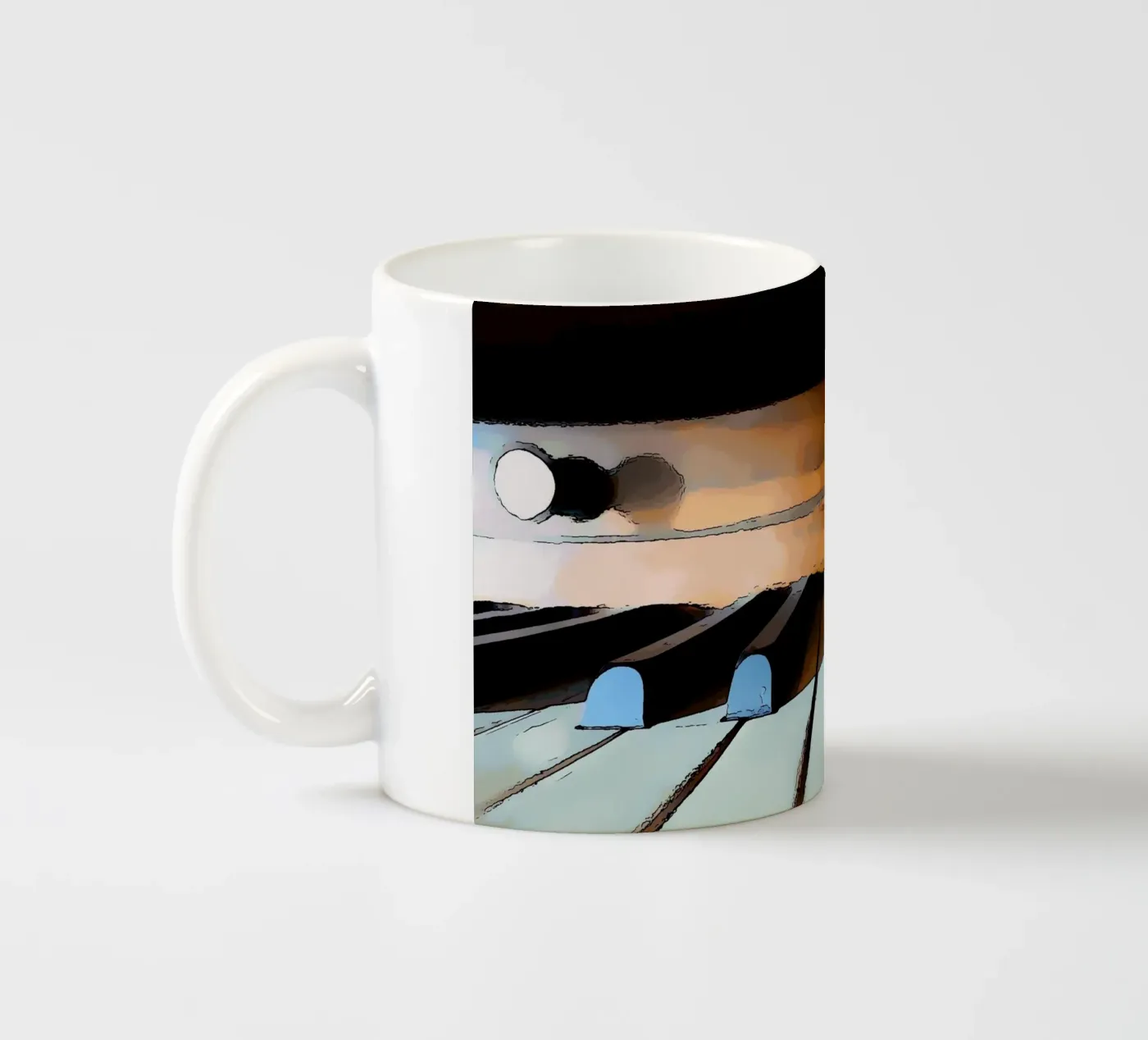 Keys ceramic mug by Massimo Frascogna
