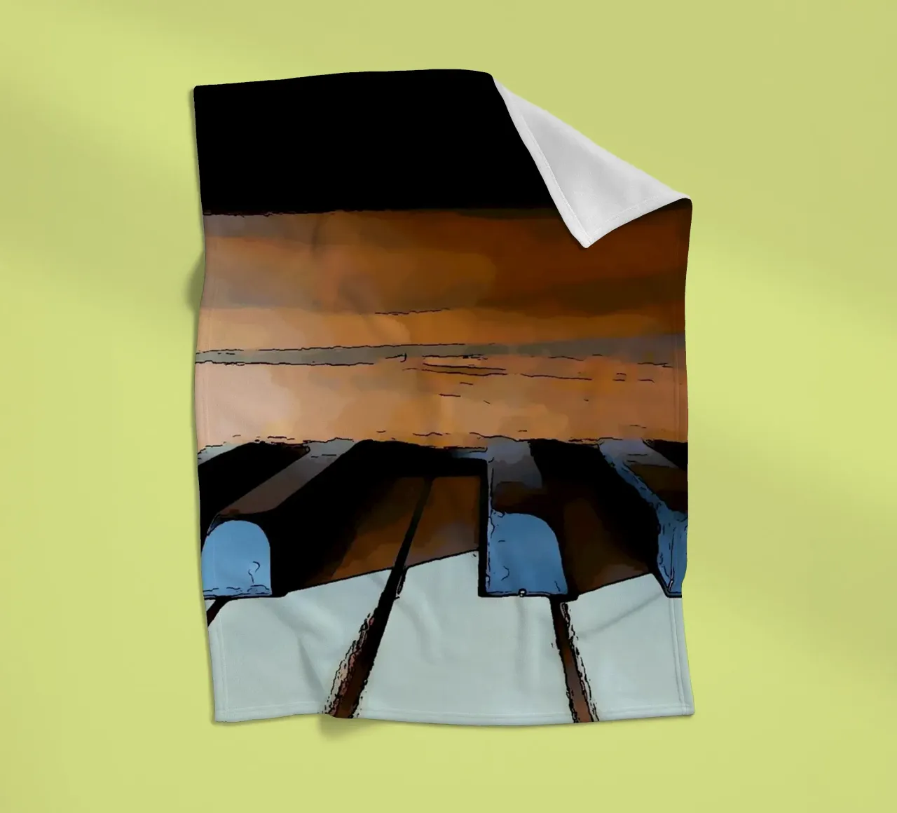 Tasten Fleecedecke von Massimo Frascogna