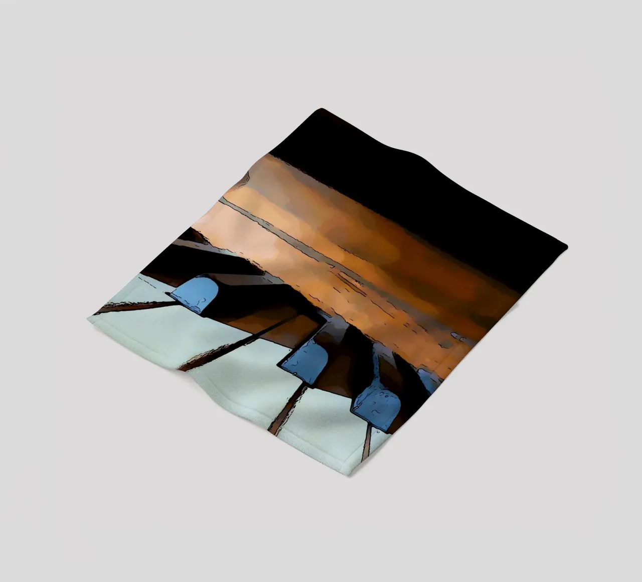 Tasten Fleecedecke von Massimo Frascogna