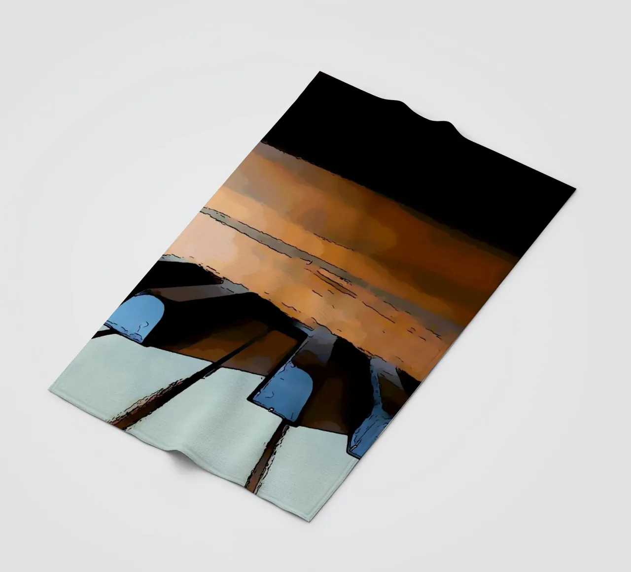 Tasten Fleecedecke von Massimo Frascogna