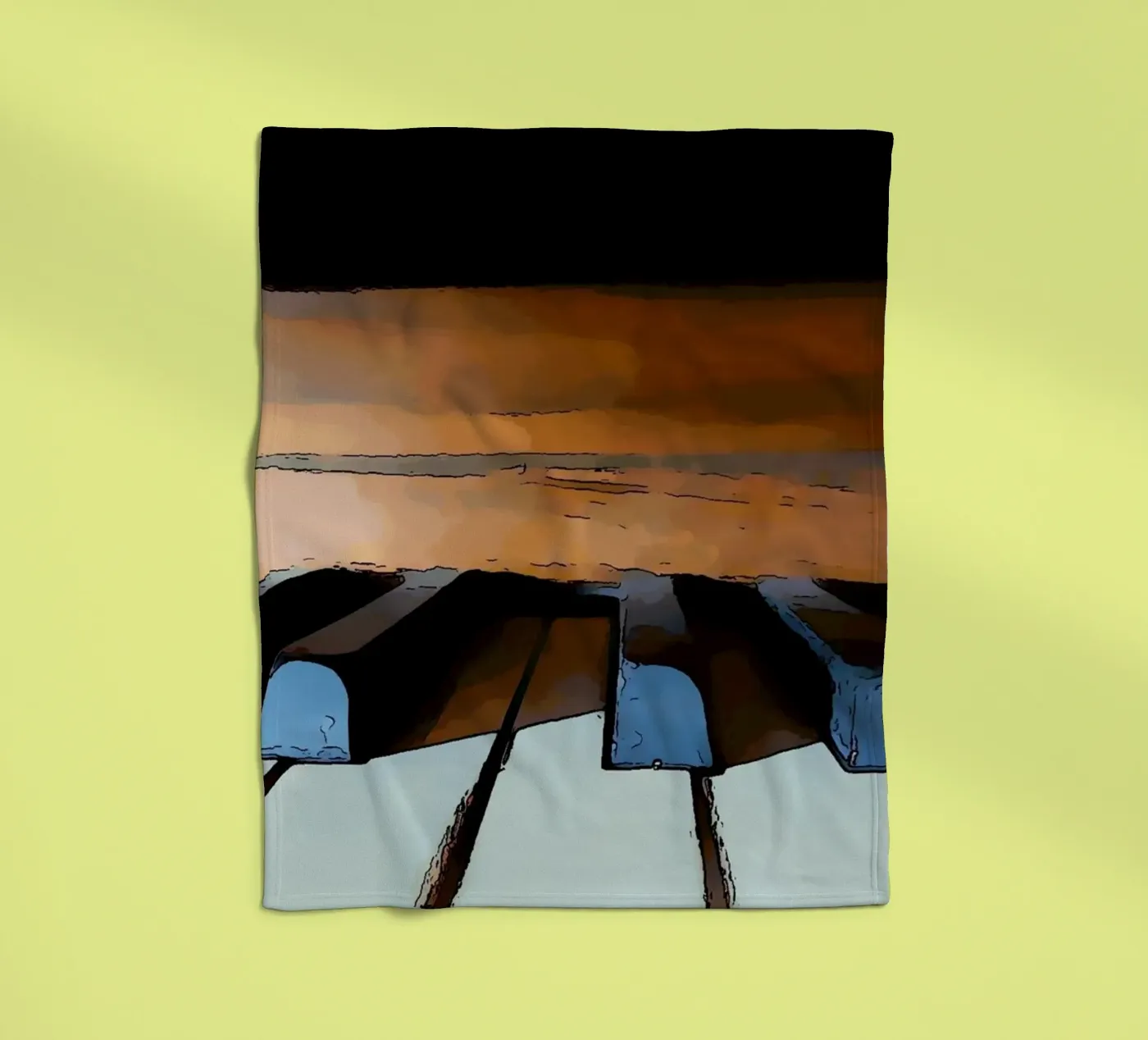 Keys fleece blanket by Massimo Frascogna