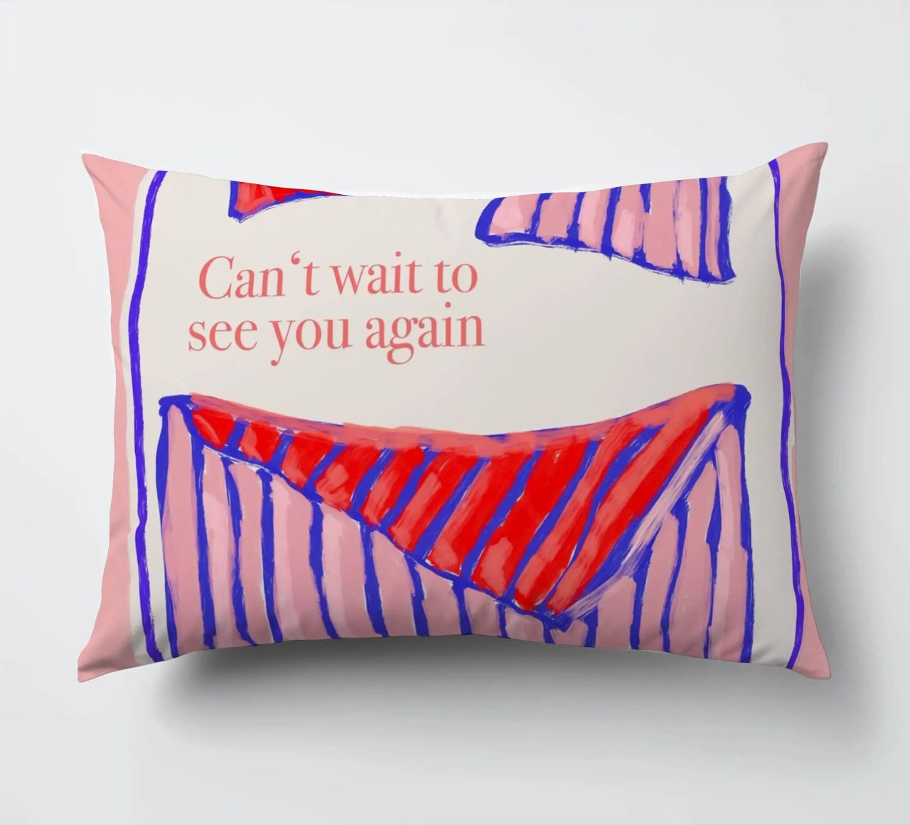 Can't wait to see you again coussin de Hej Ibiza by Ute Arnold