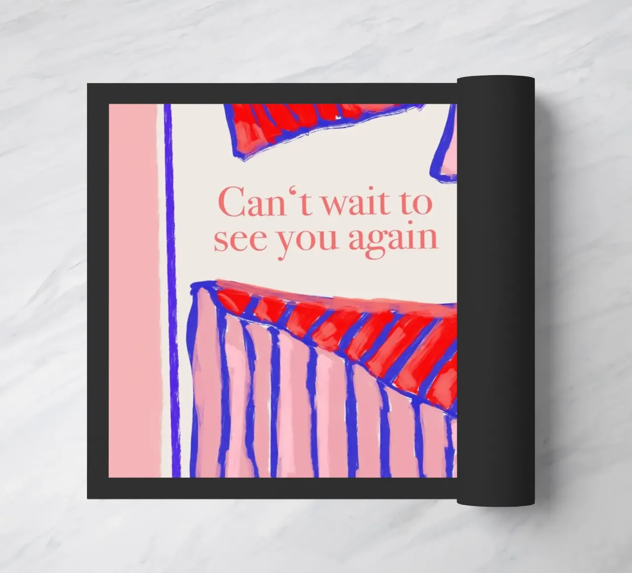 Can't wait to see you again paillasson de Hej Ibiza by Ute Arnold