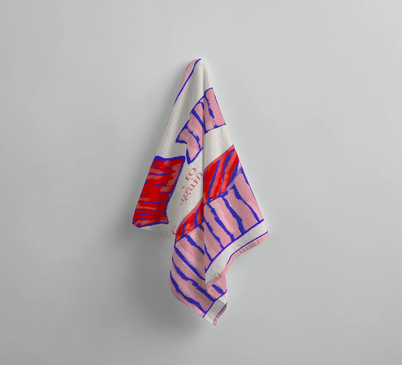 Can't wait to see you again serviette de bain de Hej Ibiza by Ute Arnold