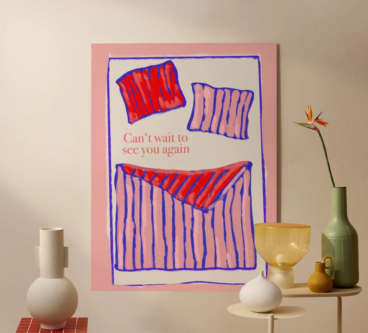 Can't wait to see you again plexiglass da Hej Ibiza by Ute Arnold