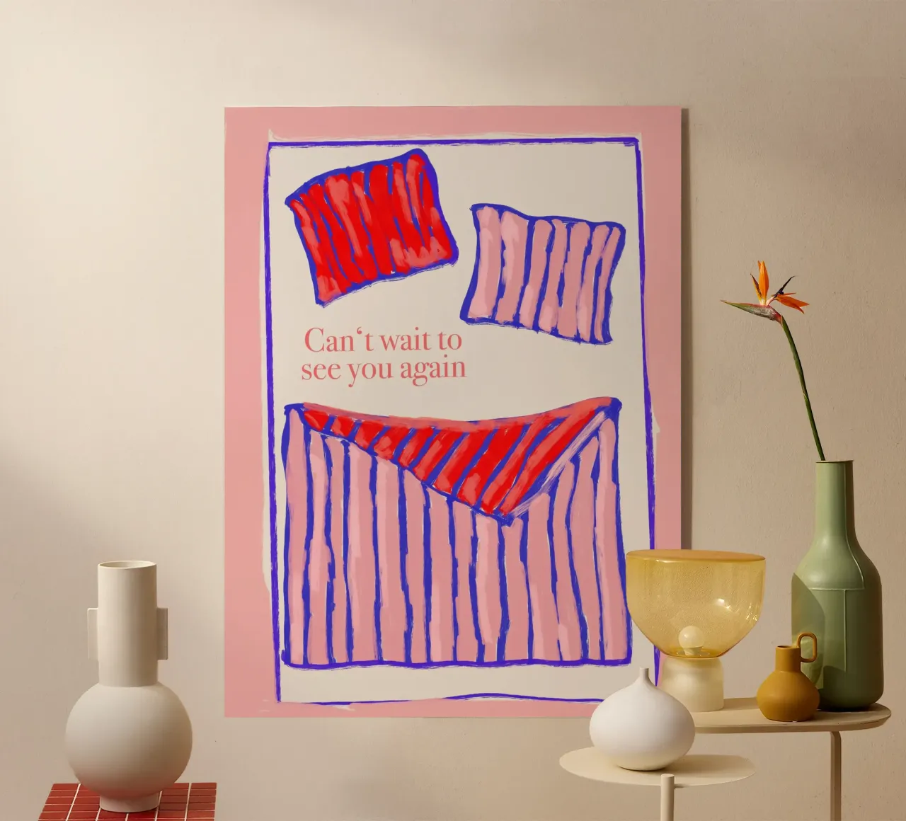Can't wait to see you again Acryl-Glas von Hej Ibiza by Ute Arnold