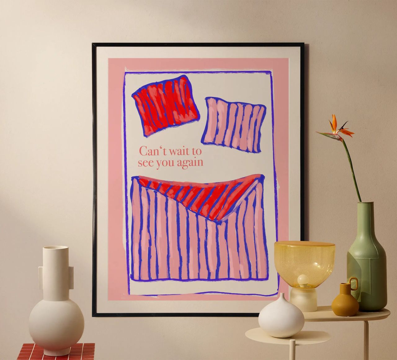 Can't wait to see you again carta hahnemühle da Hej Ibiza by Ute Arnold