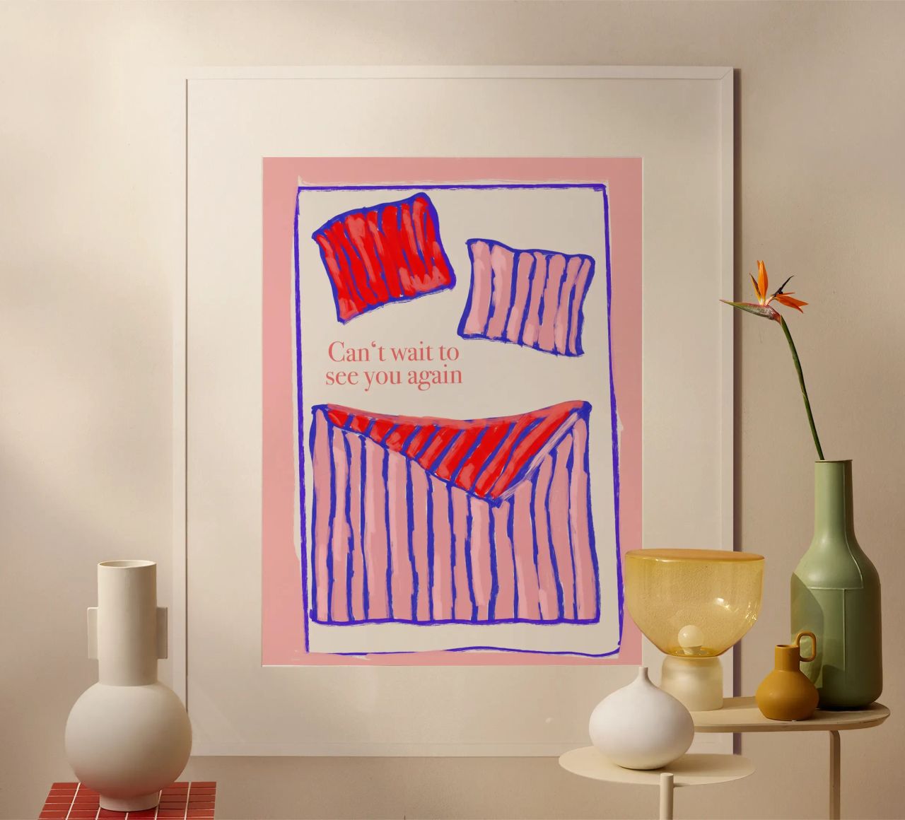 Can't wait to see you again carta hahnemühle da Hej Ibiza by Ute Arnold