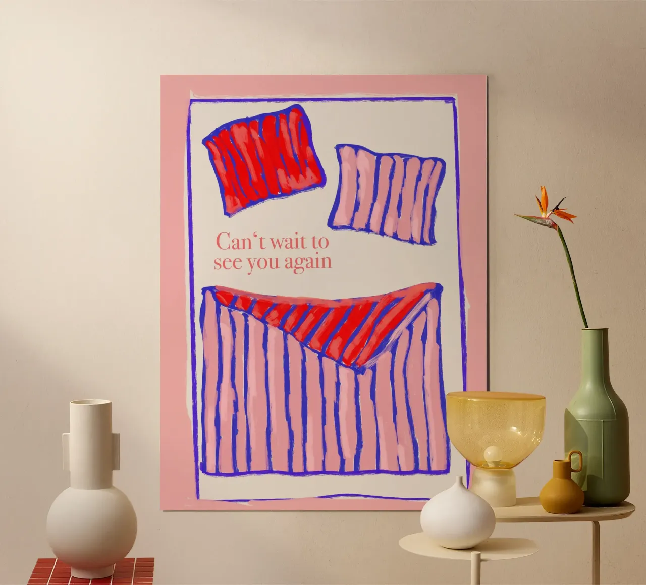 Can't wait to see you again hahnemühle by Hej Ibiza by Ute Arnold