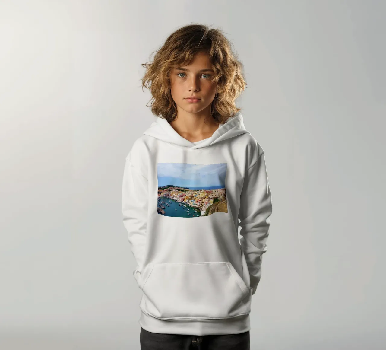 Procida felpa bambino con cappuccio da Massimo Frascogna