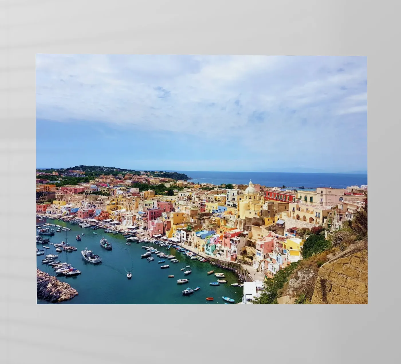 Procida backlit folie van Massimo Frascogna