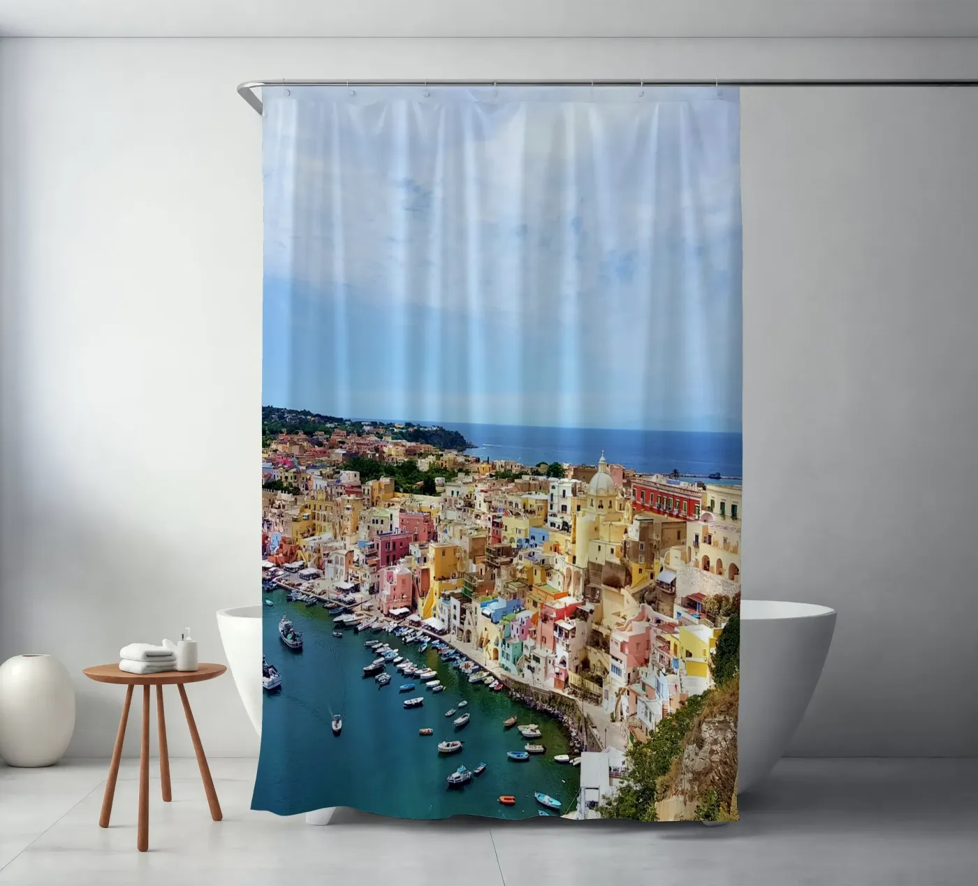 Procida douchegordijn van Massimo Frascogna