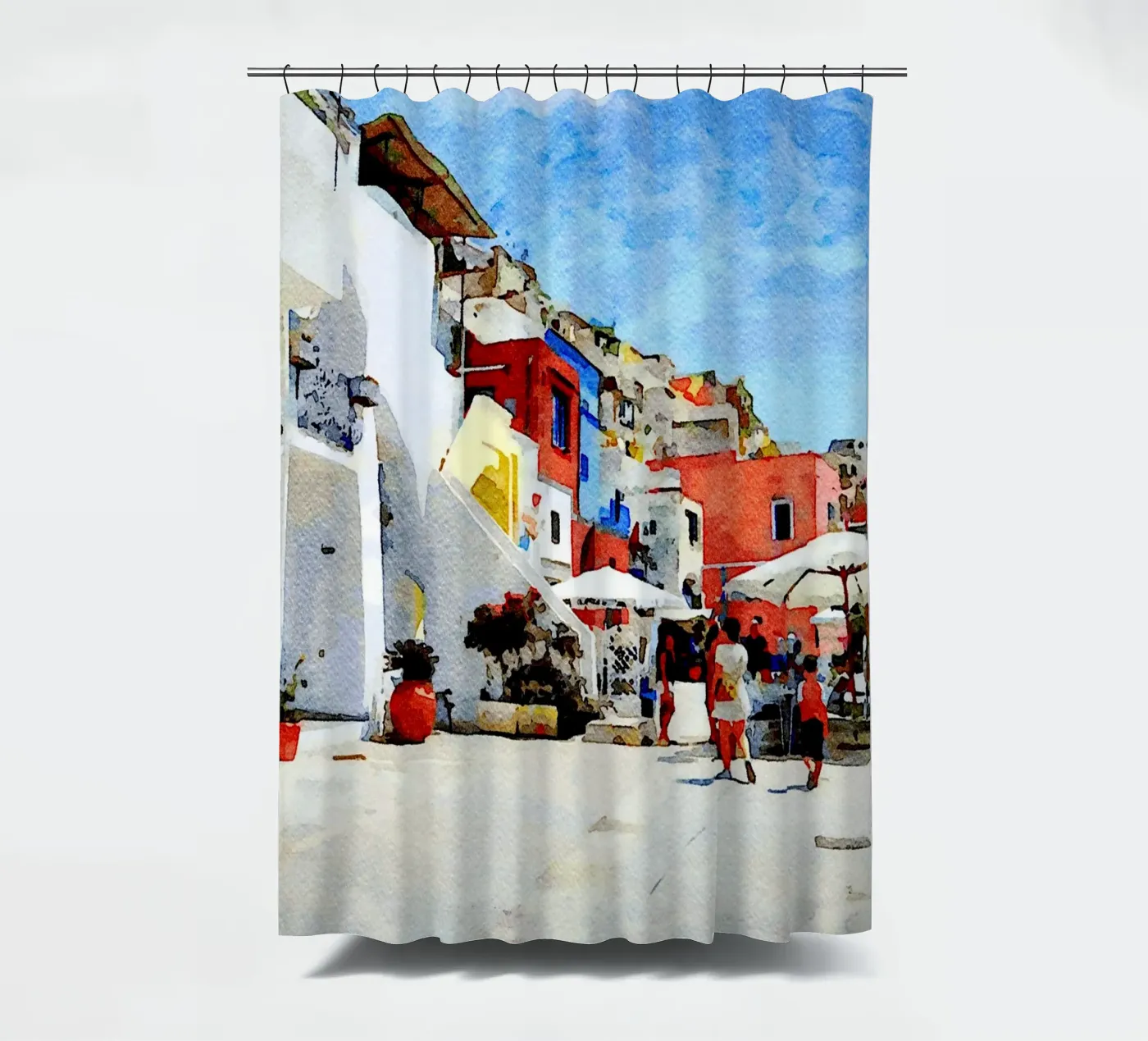 Procida Duschvorhang von Massimo Frascogna