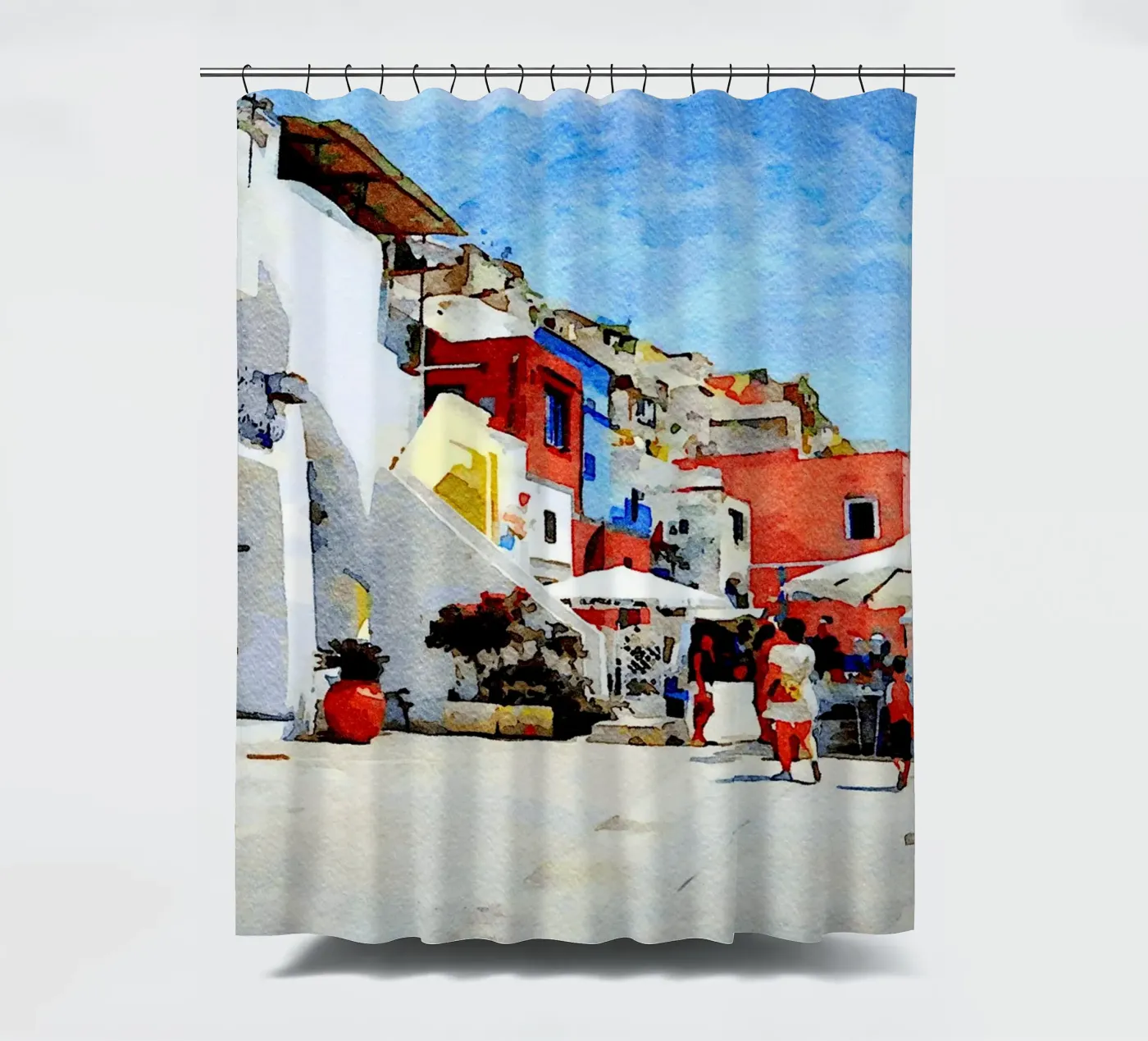 Procida Duschvorhang von Massimo Frascogna