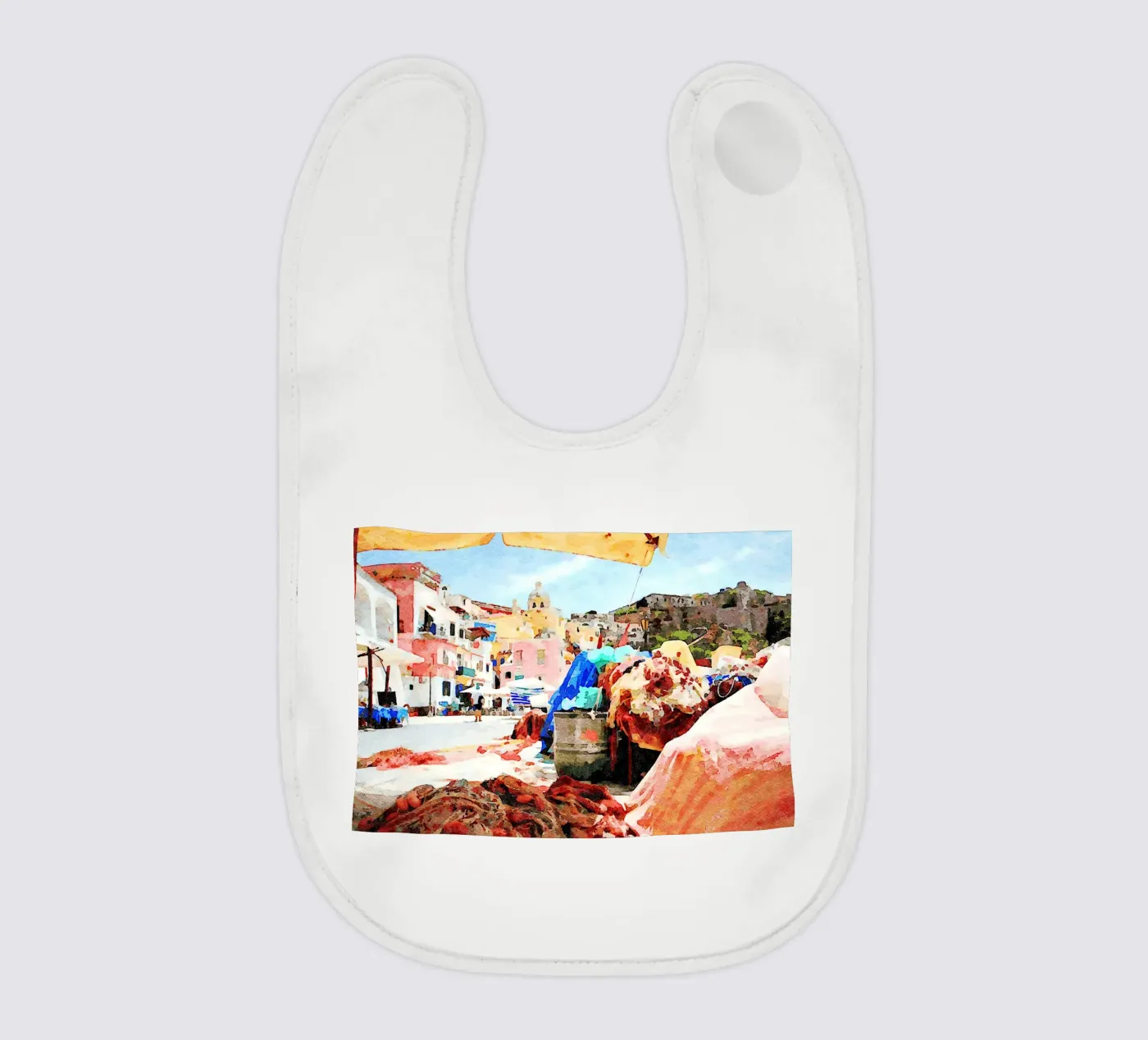 Procida baby bib by Massimo Frascogna