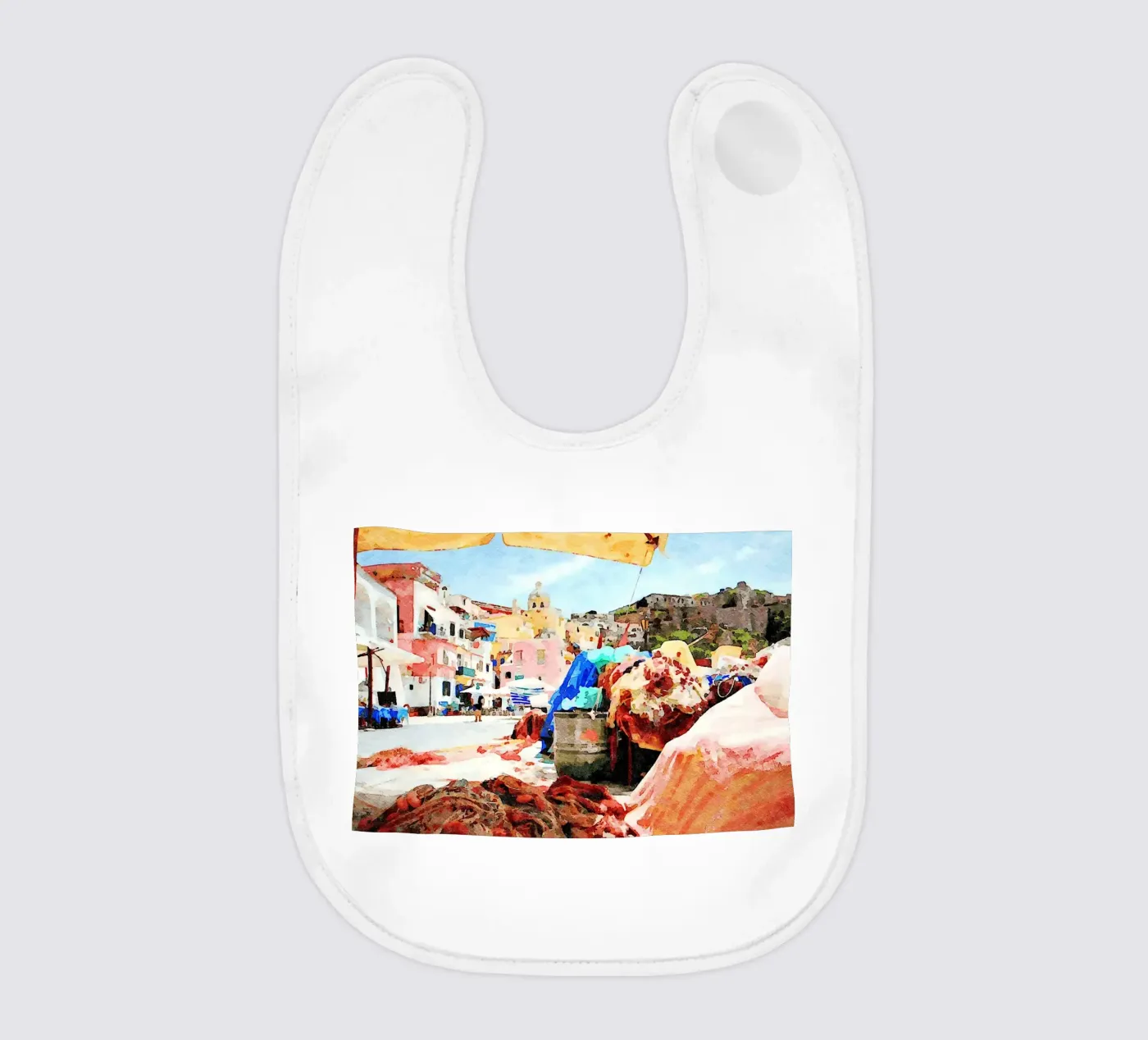 Procida baby bib by Massimo Frascogna